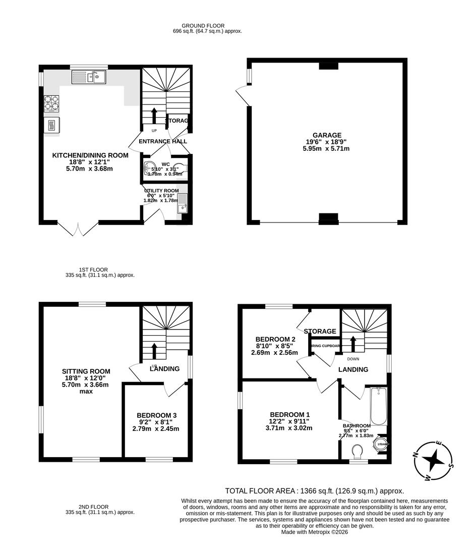 1, Haylands Close, Dorchester floorplan