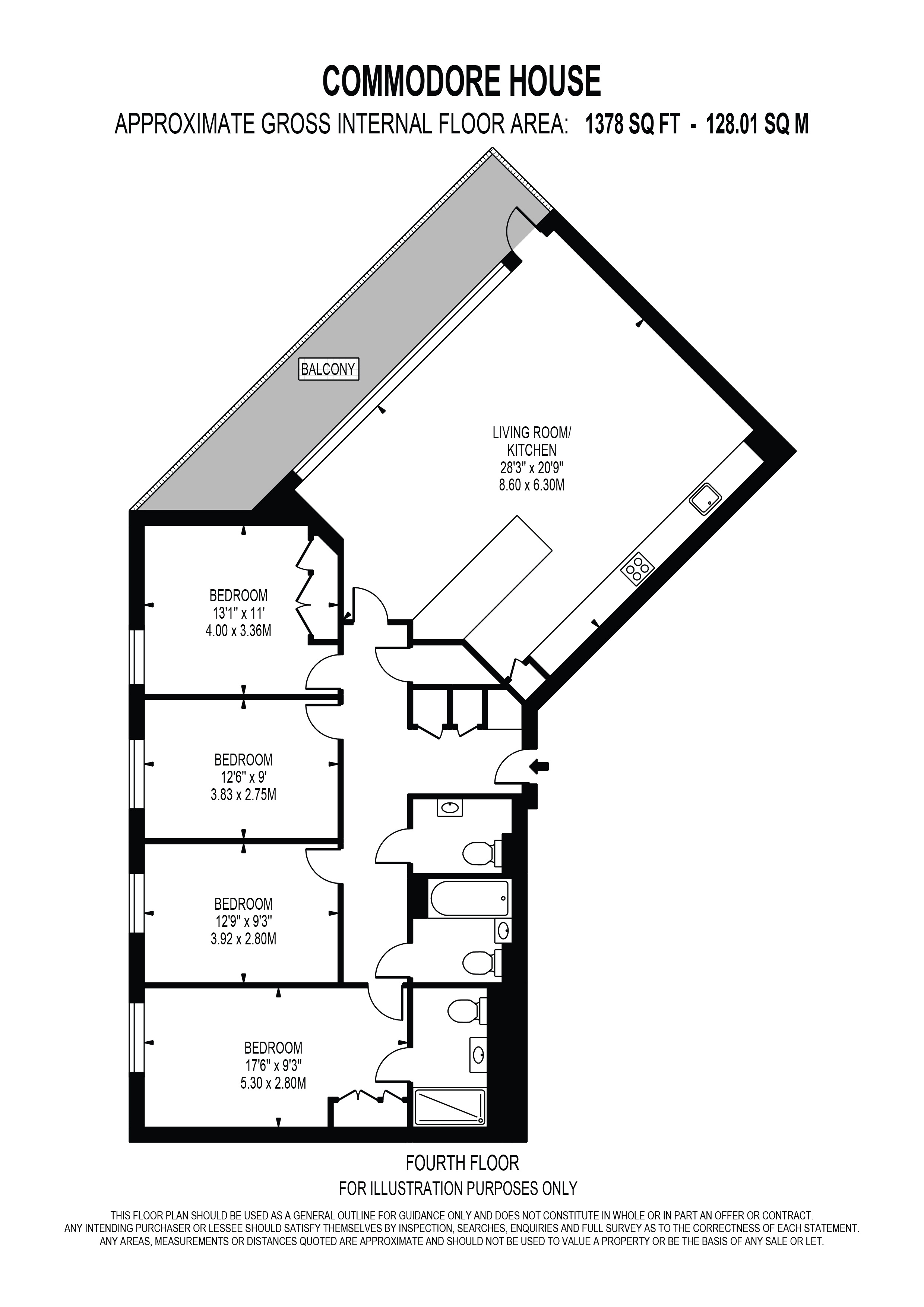 54 Commodore House 2, Admiralty Avenue, London floorplan
