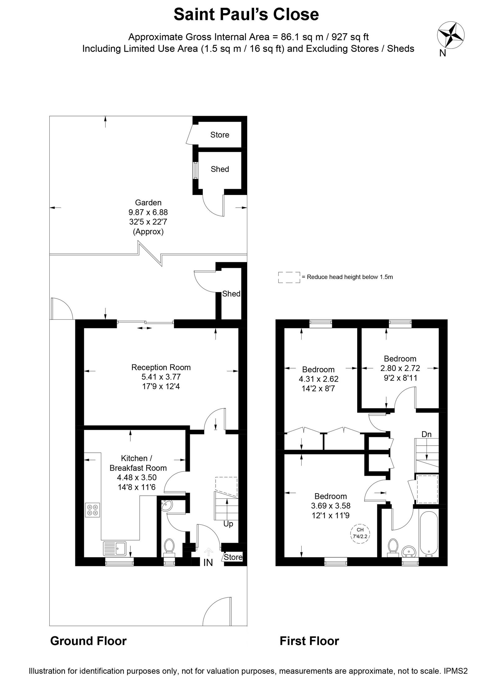 49, St. Pauls Close, London floorplan