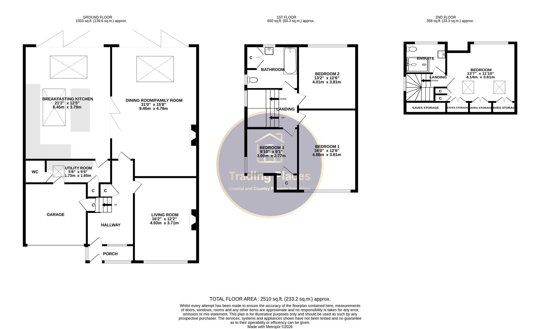64, St. Mary's Avenue, Whitley Bay floorplan