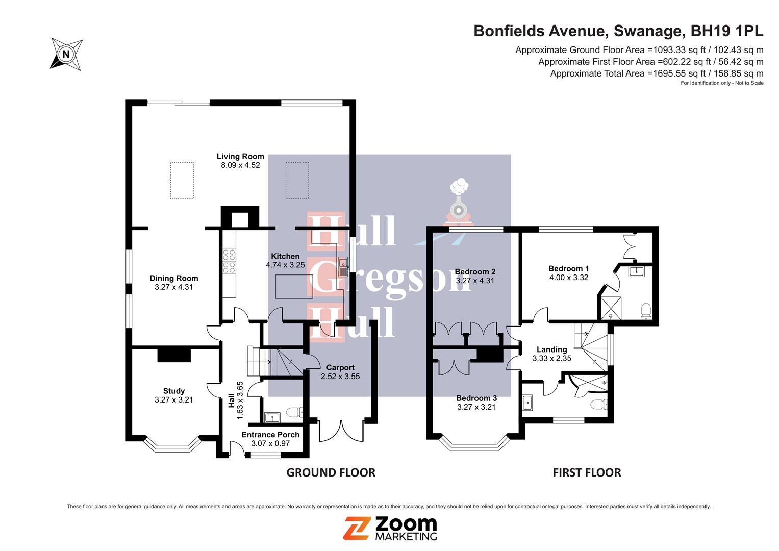 15, Bonfields Avenue, Swanage floorplan