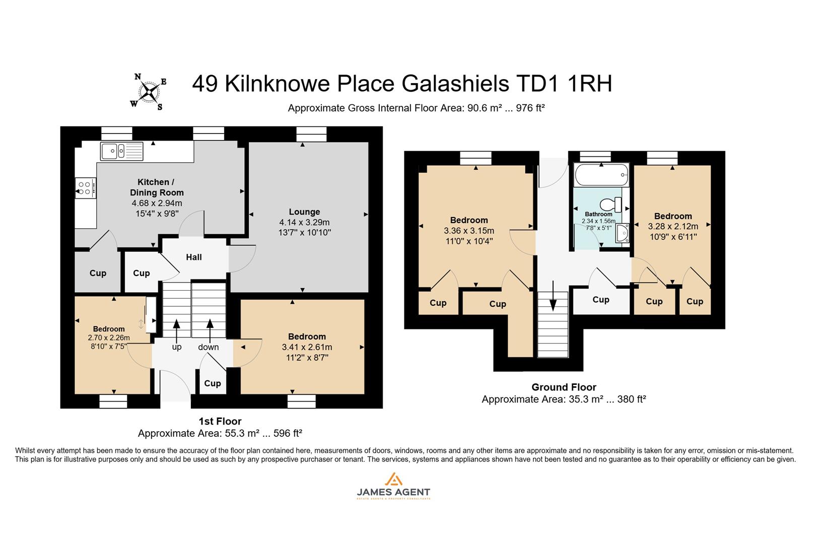 49, Kilnknowe Place, Galashiels floorplan