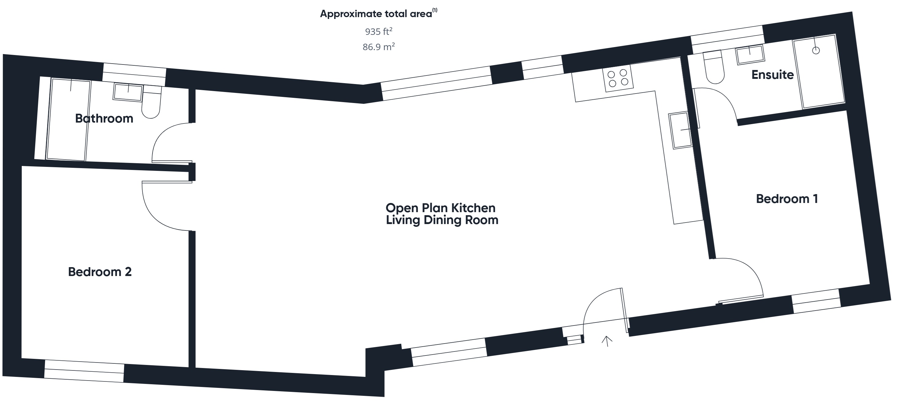 Lodgeworthy Farm, Holsworthy floorplan