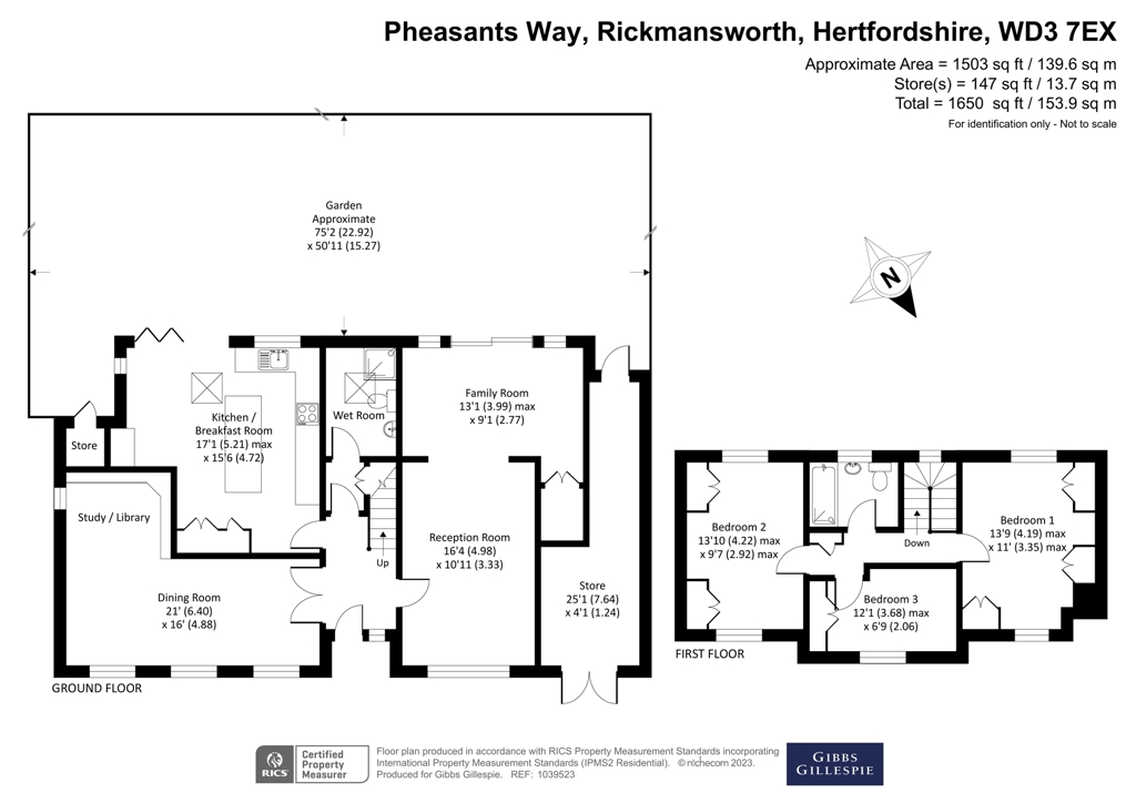 53, Pheasants Way, Hertfordshire floorplan