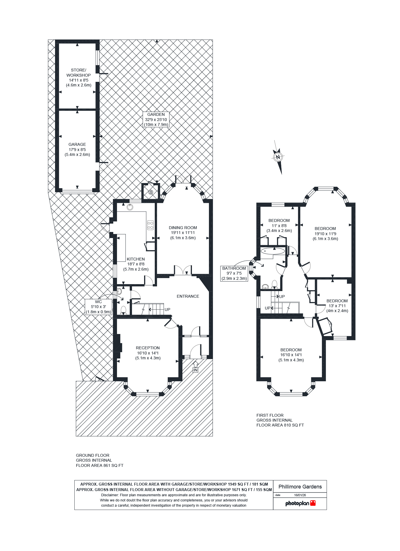 Phillimore Gardens, London, NW10 floorplan