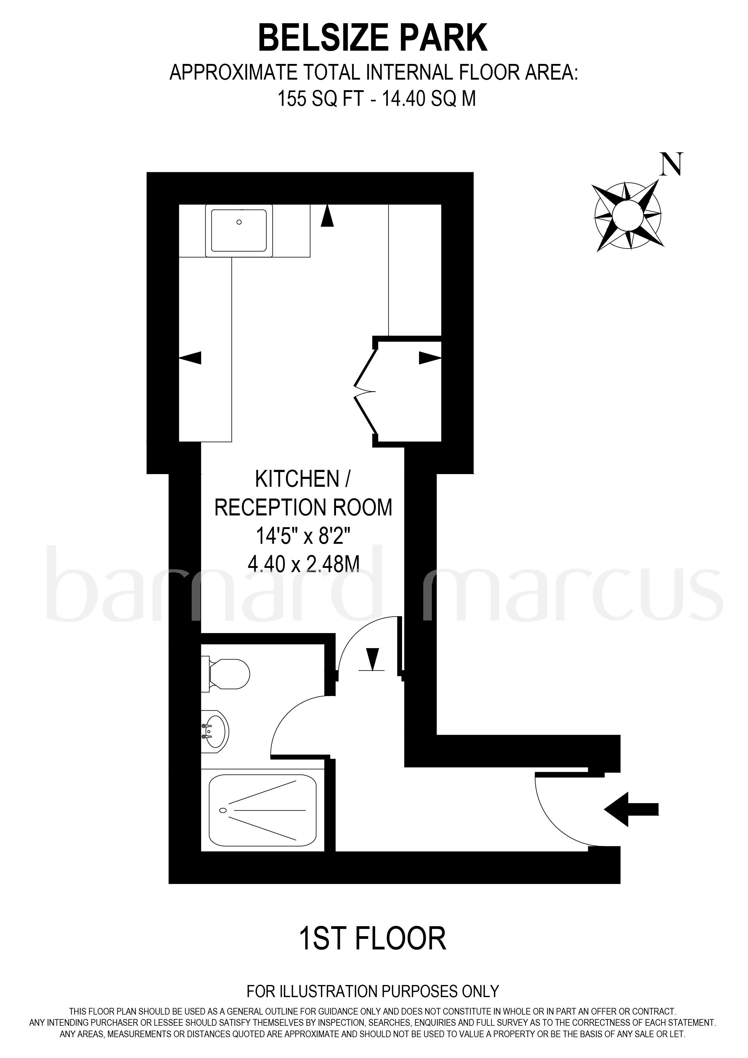 1 Bedrooms Flat to rent in Belsize Park, London NW3