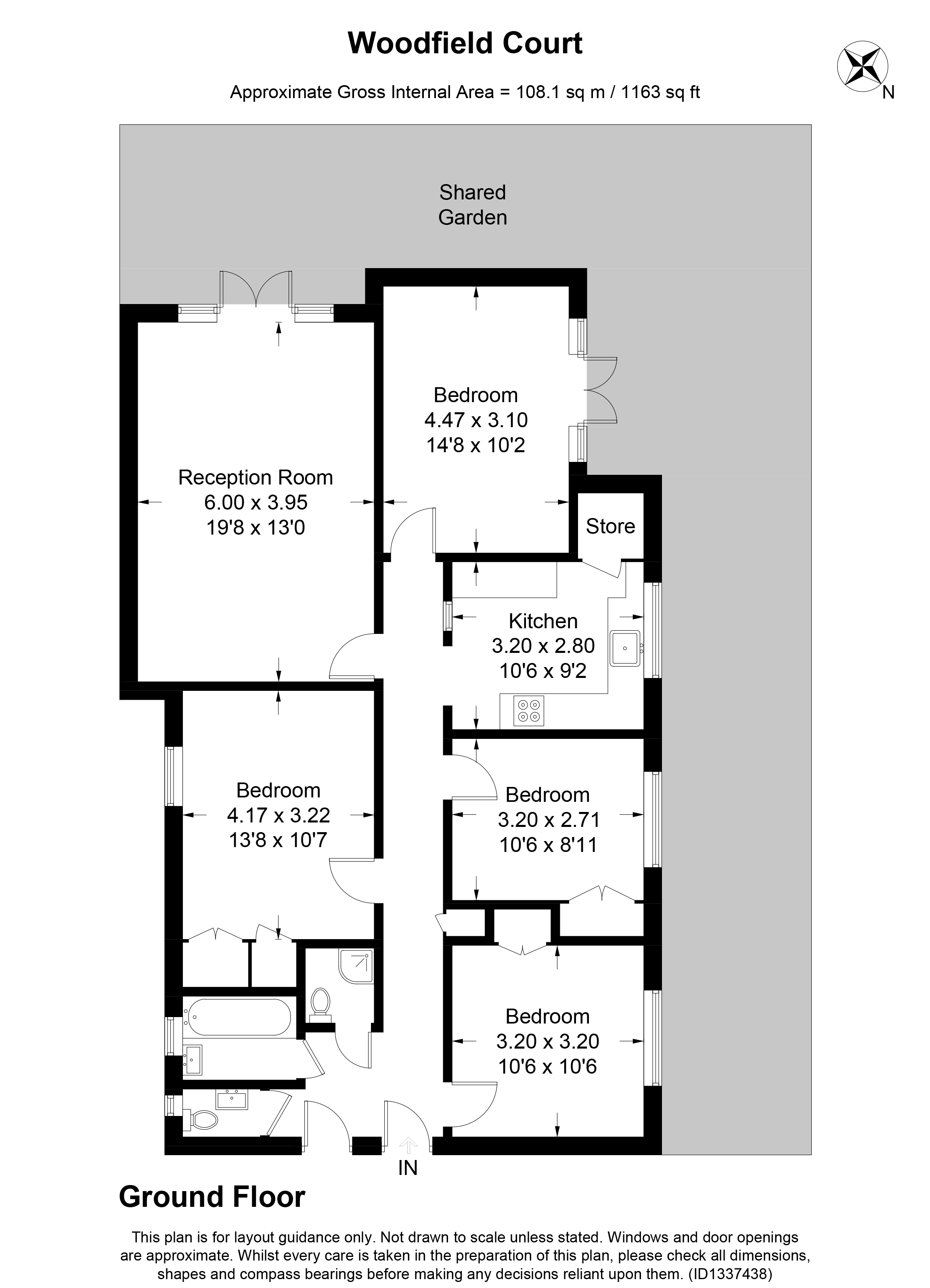 Flat 2, Woodfield Court,, Woodfield Avenue, London floorplan