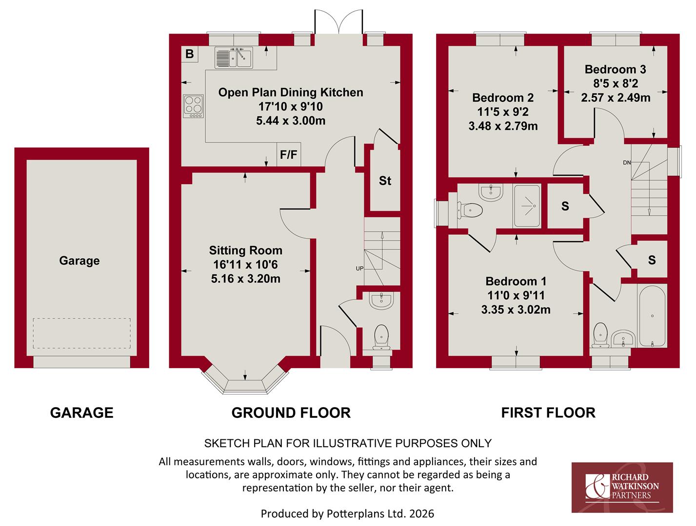 8, Calcraft Drive, Bottesford floorplan