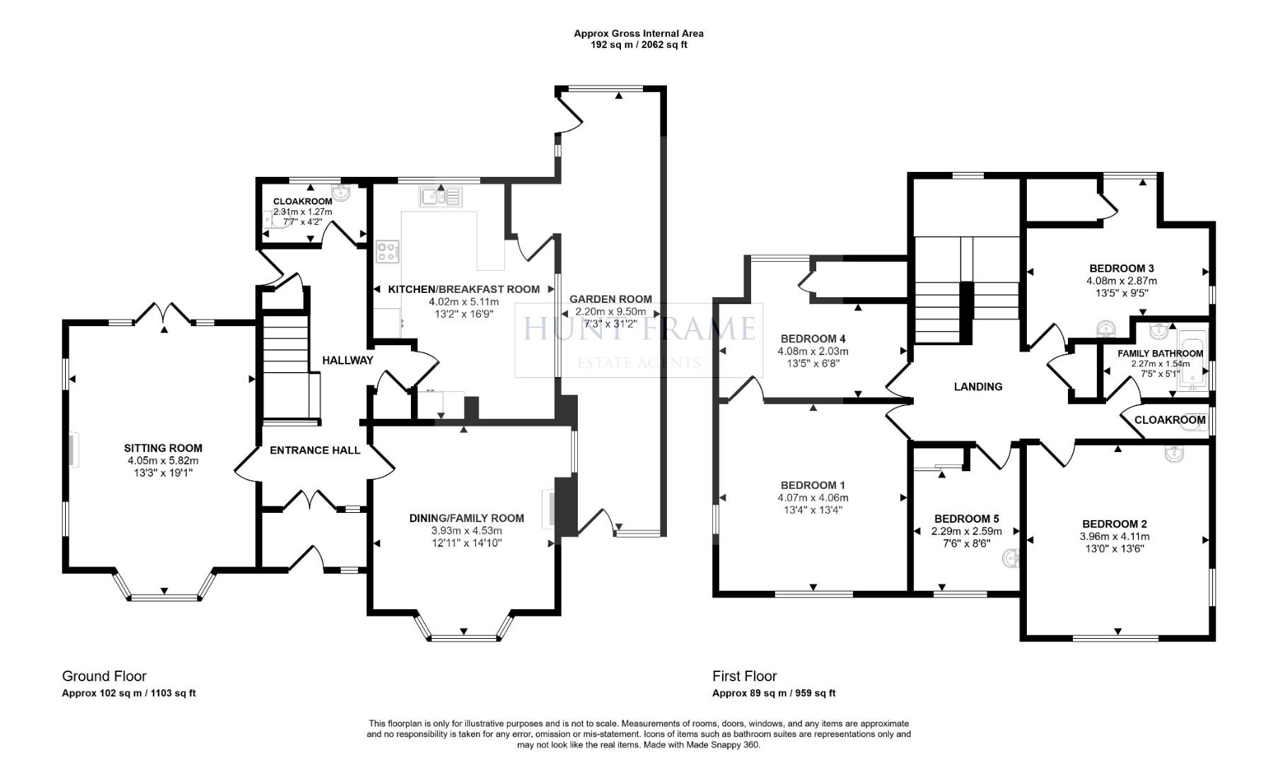 Rostellan, 5 Torfield Road, Eastbourne floorplan