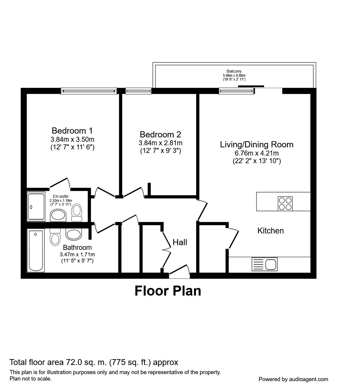 2 Bedrooms Flat to rent in Whitworth Street West, Manchester M1