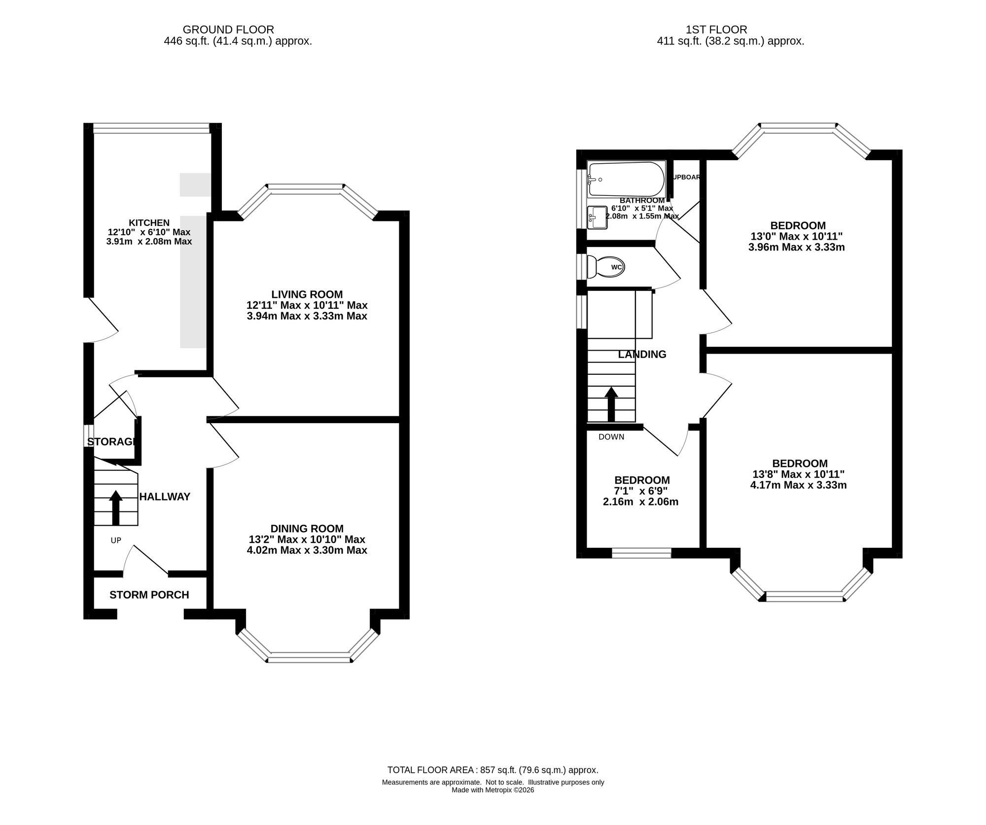 44 St. Leonards Drive, Altrincham floorplan