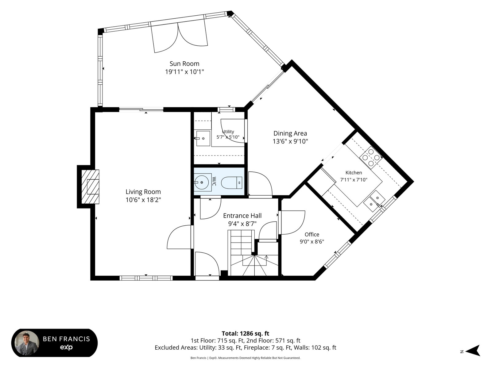 52, Howell Drive, Huntingdon floorplan