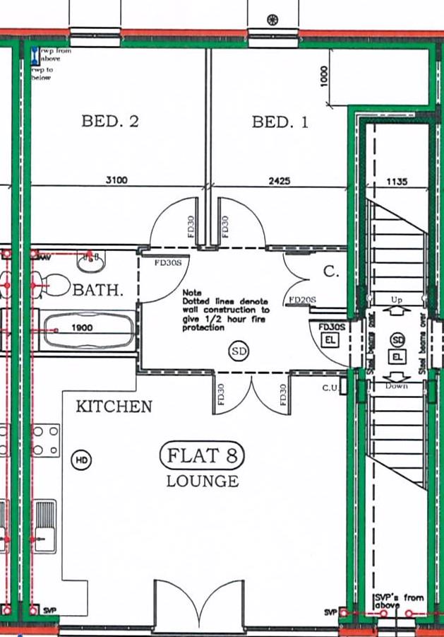 Flat 8 The Moorings, Wharf Yard, off Coventry Road, Hinckley floorplan