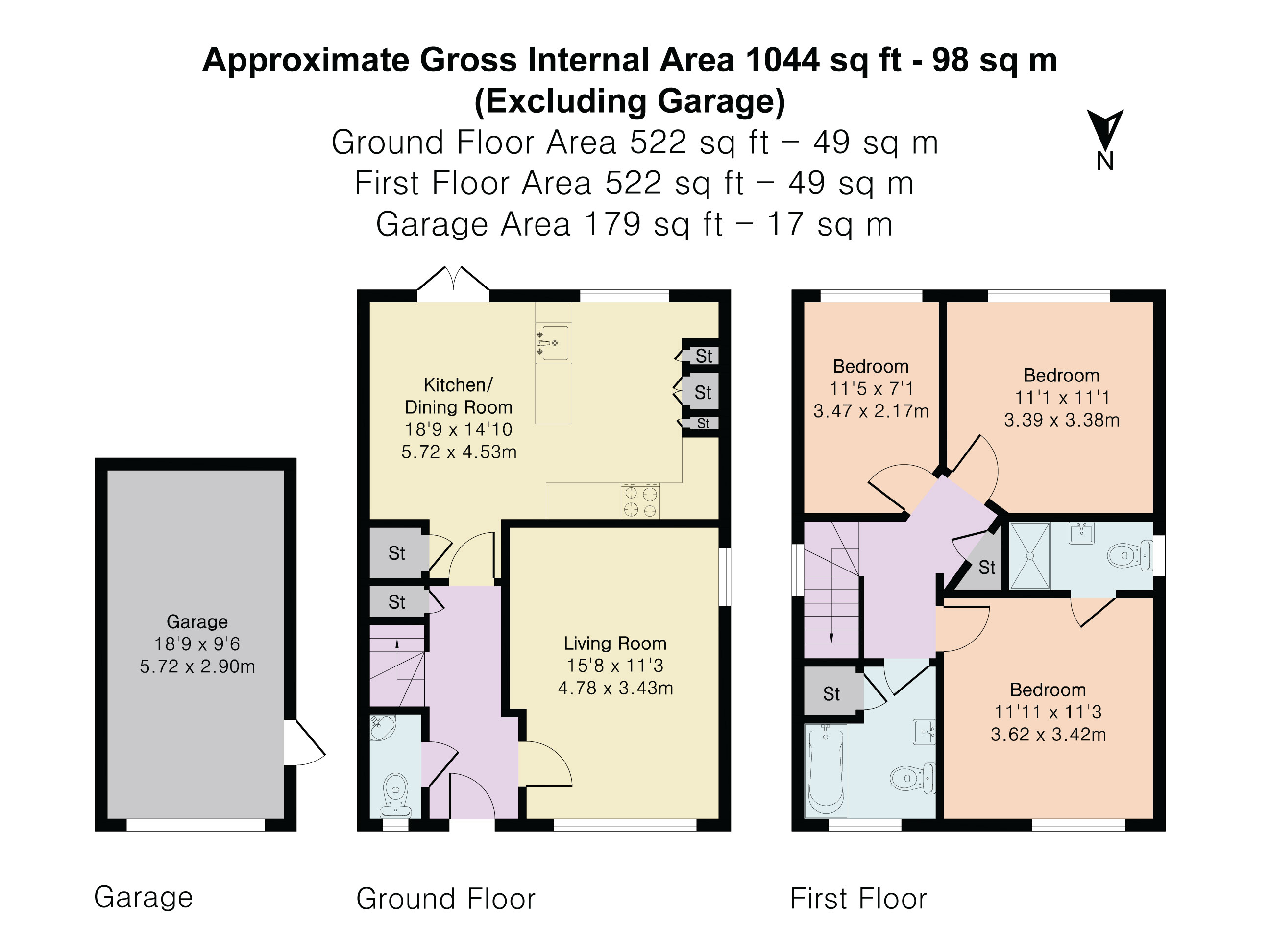 35, Clover Way, Newton Abbot floorplan