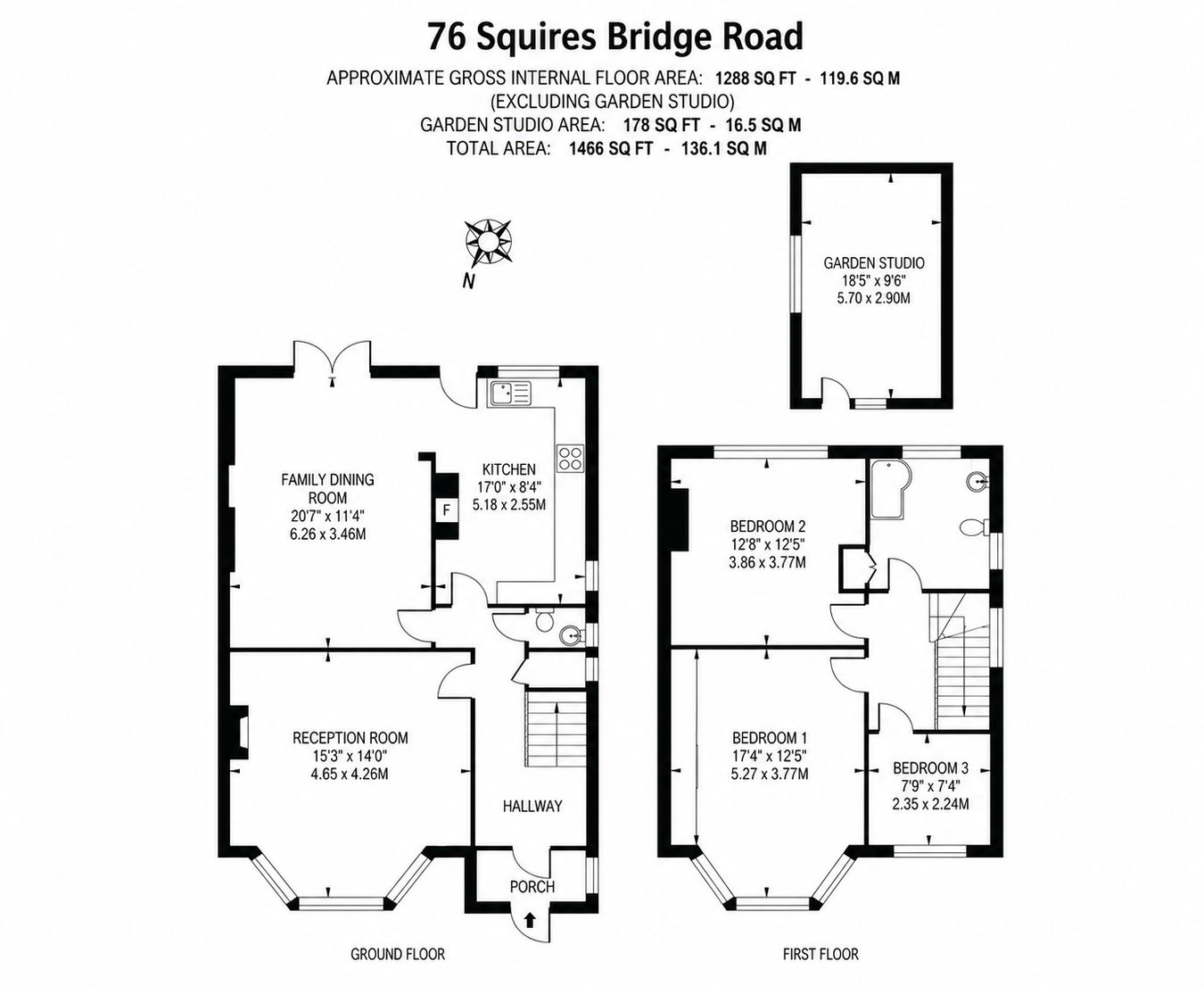 76, Squires Bridge Road, Shepperton floorplan
