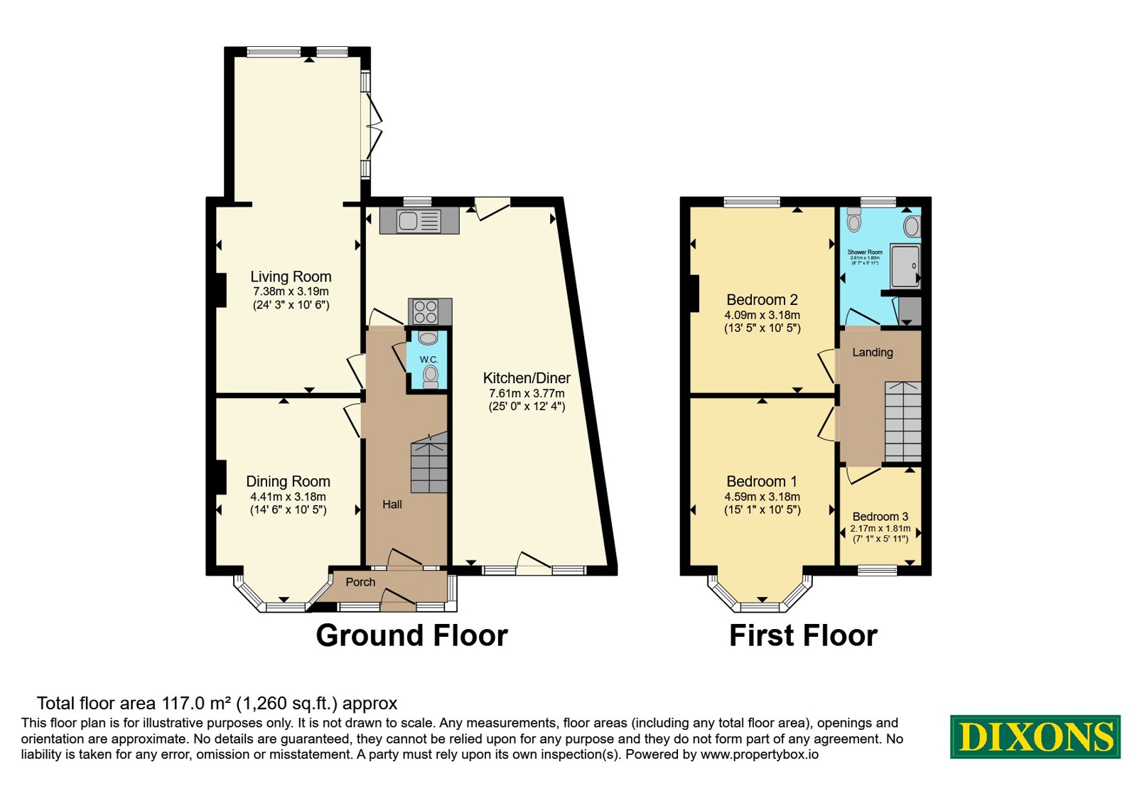 158, Brandwood Road, West Midlands floorplan