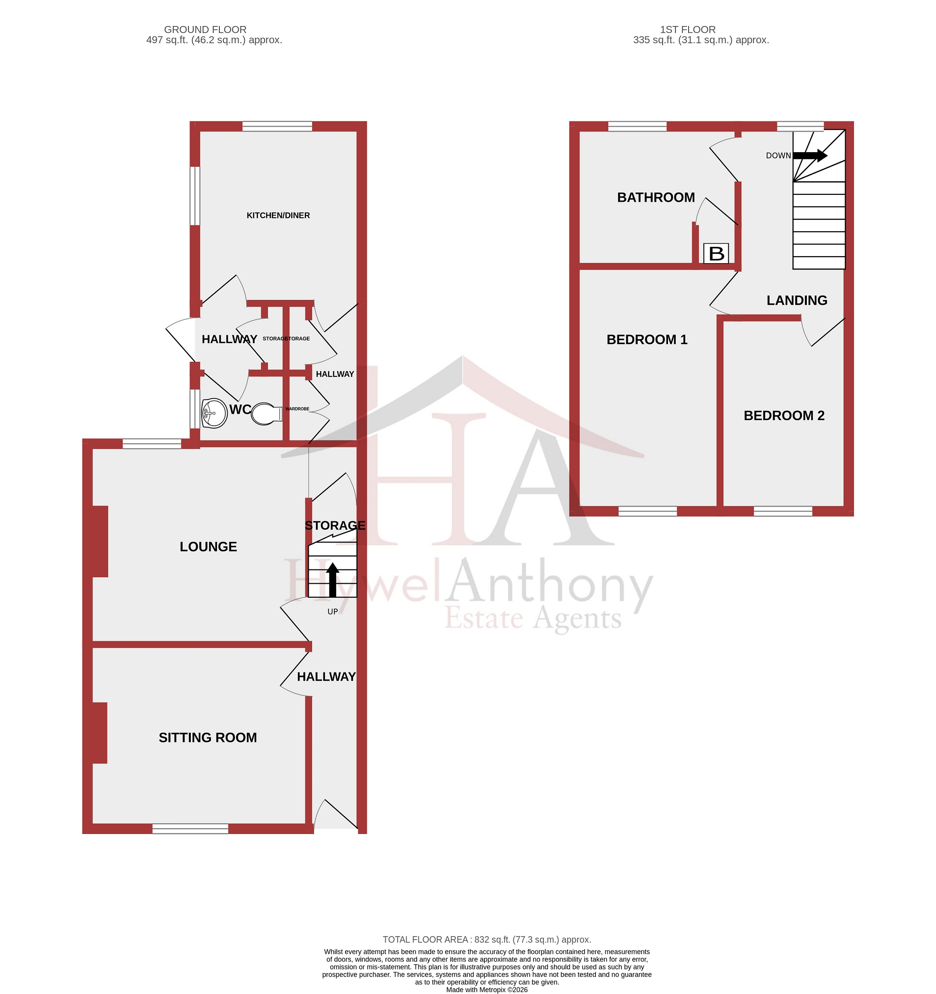 10, Lewis Street, Pontyclun floorplan