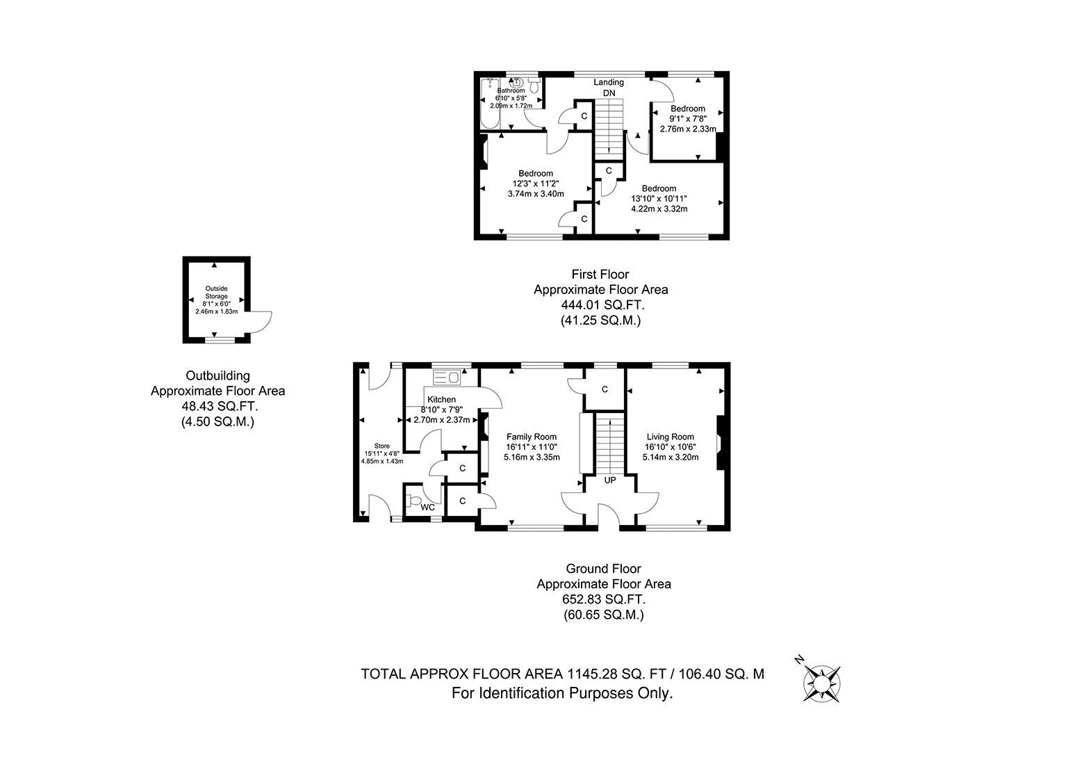 3 New Bassetts Cottages, Goudhurst Road, Tonbridge floorplan
