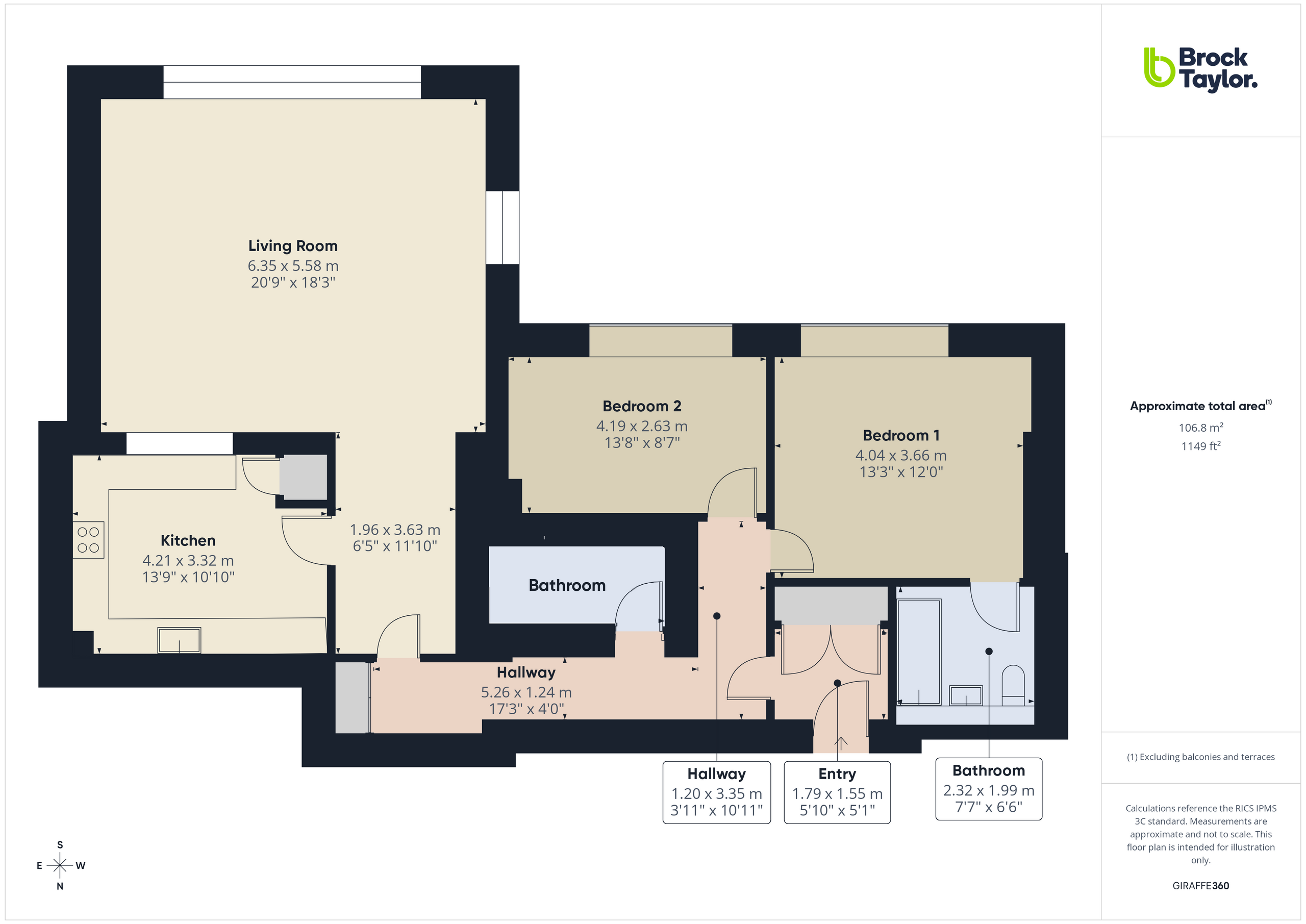 5 The Apartment, Horsham floorplan