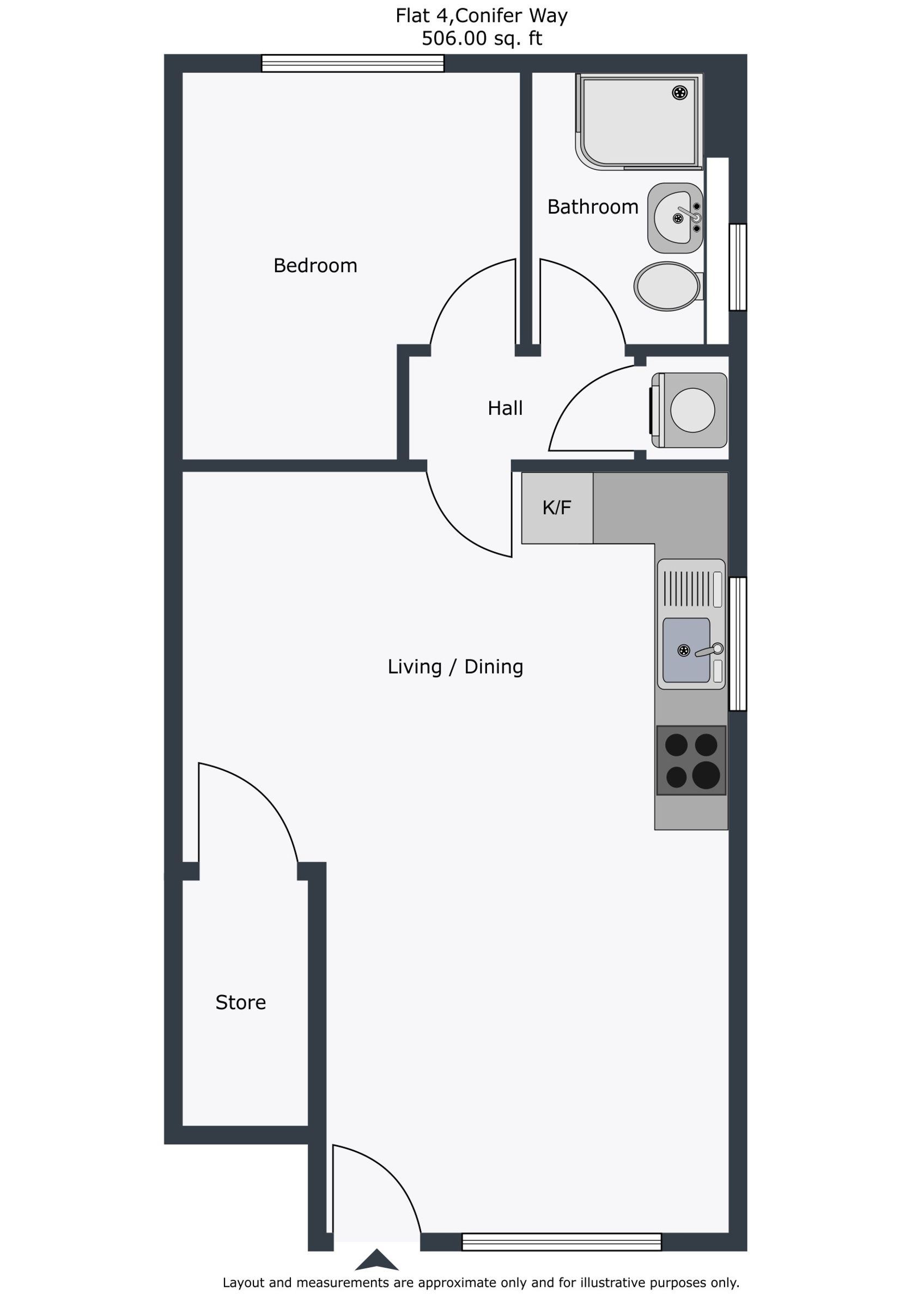 4 Conifer Way Sudbury Avenue, London floorplan