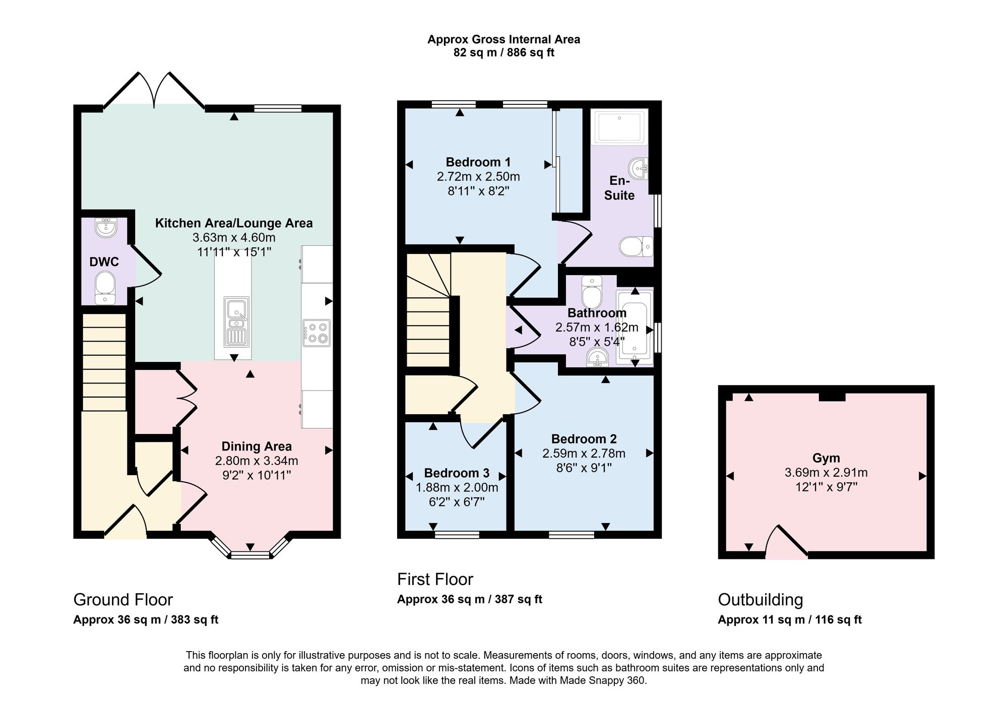 49 Bosworth Gardens, Southampton floorplan
