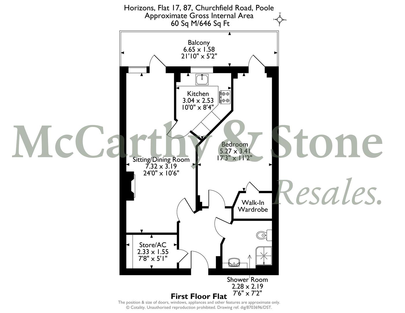 17 Horizons, Churchfield Road, Poole floorplan
