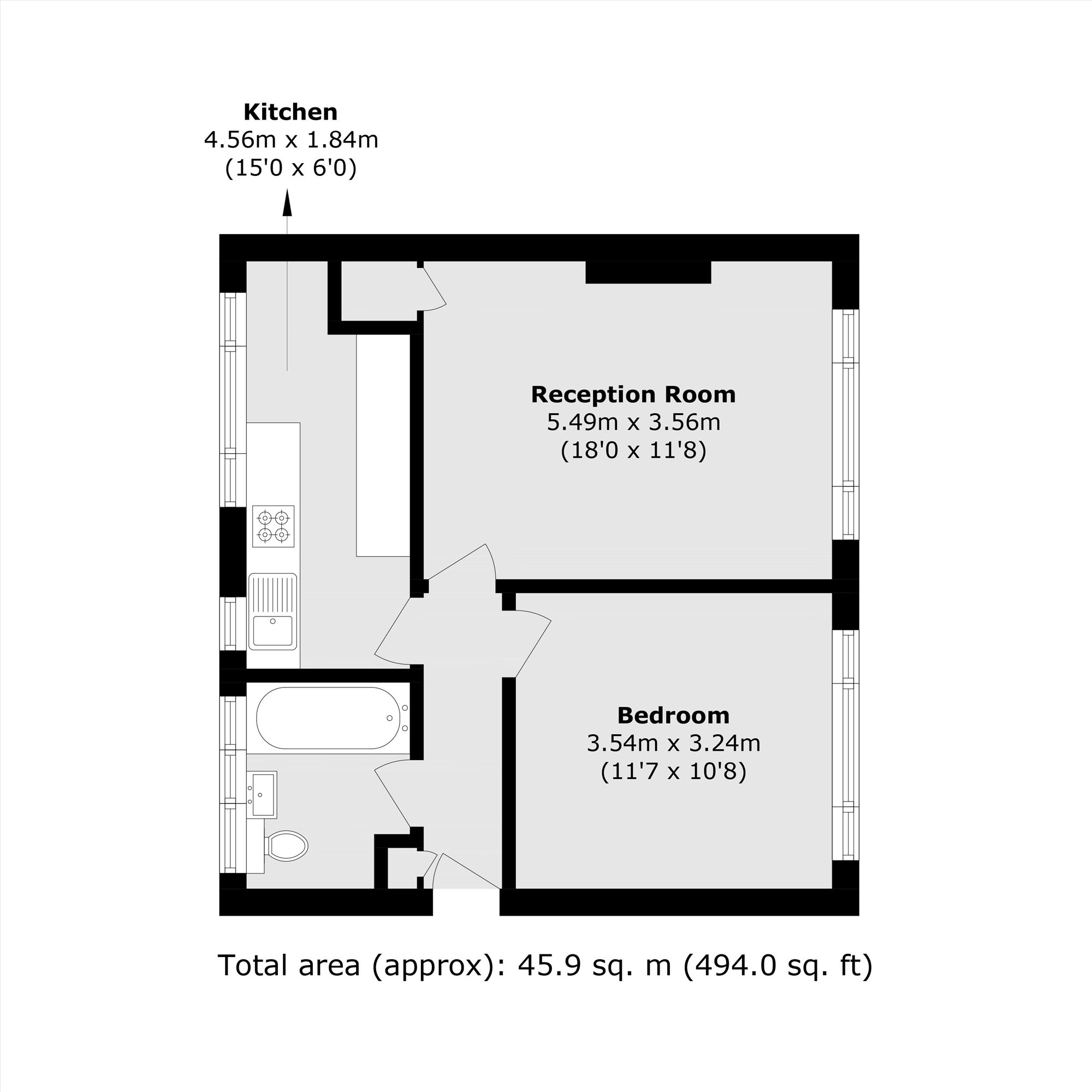 14, Shoreham Close, London floorplan