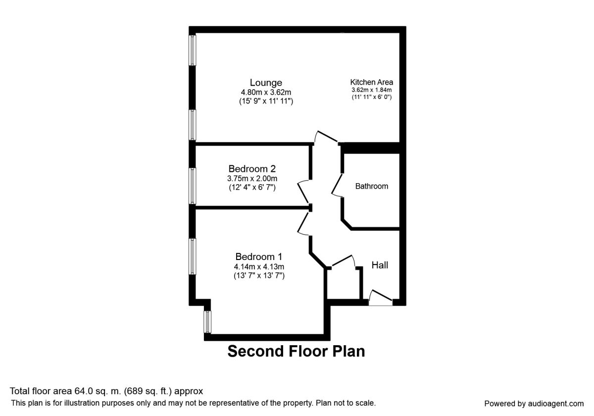 2 Bedrooms Flat to rent in Gale Close, Littleborough OL15