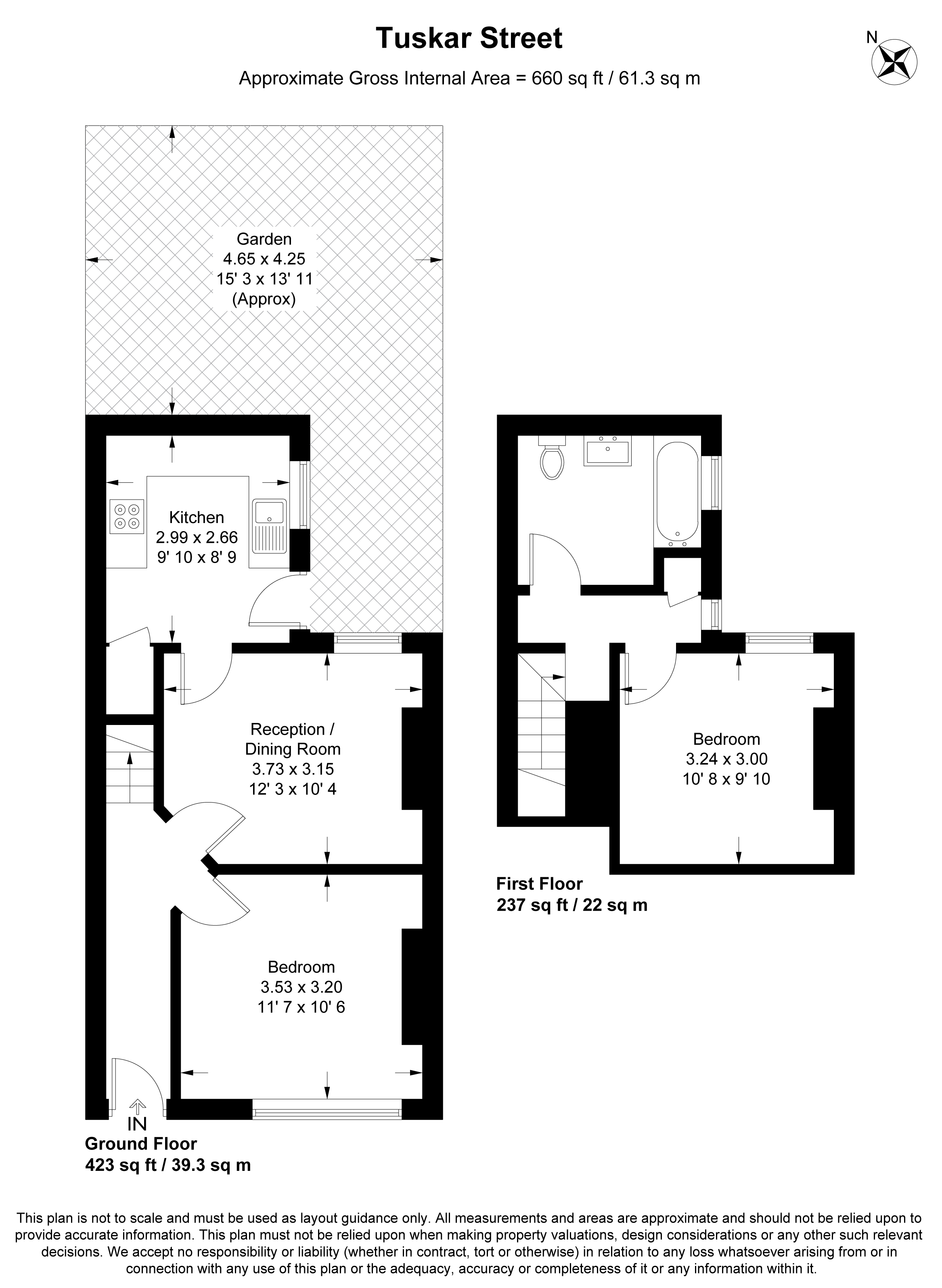 Tuskar Street, London floorplan