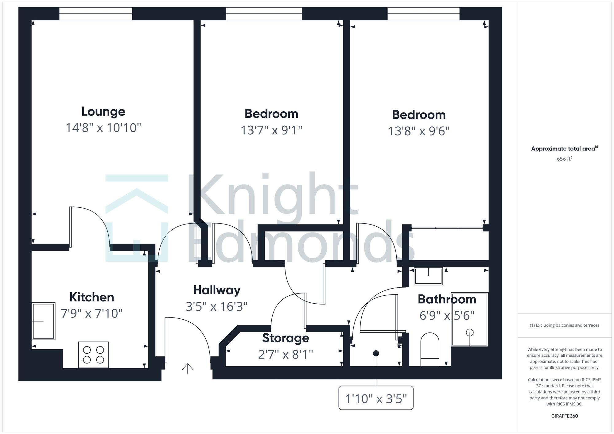 Apt 52, Kings Lodge, Maidstone floorplan