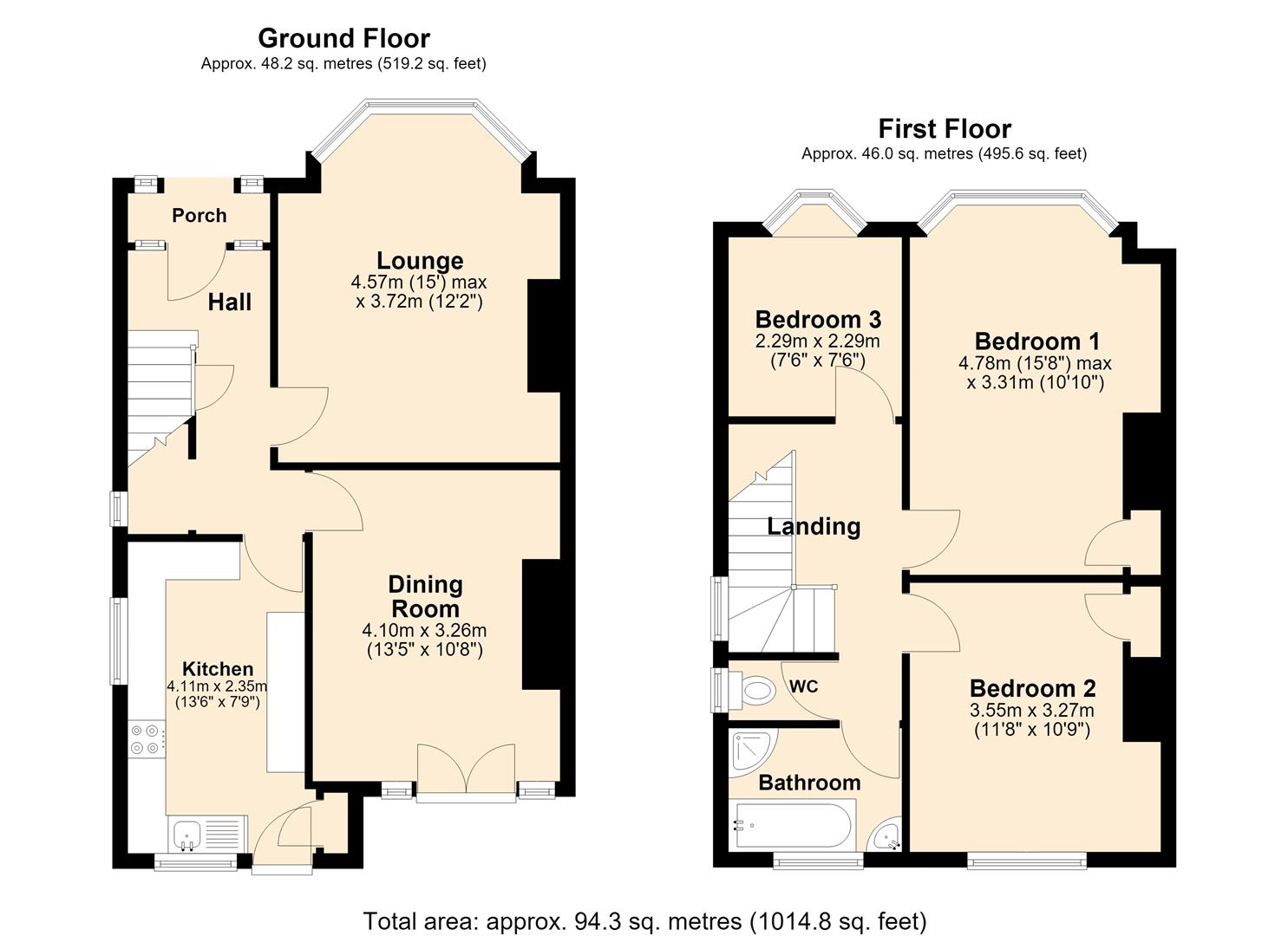 3, Ingleton Avenue, Hull floorplan