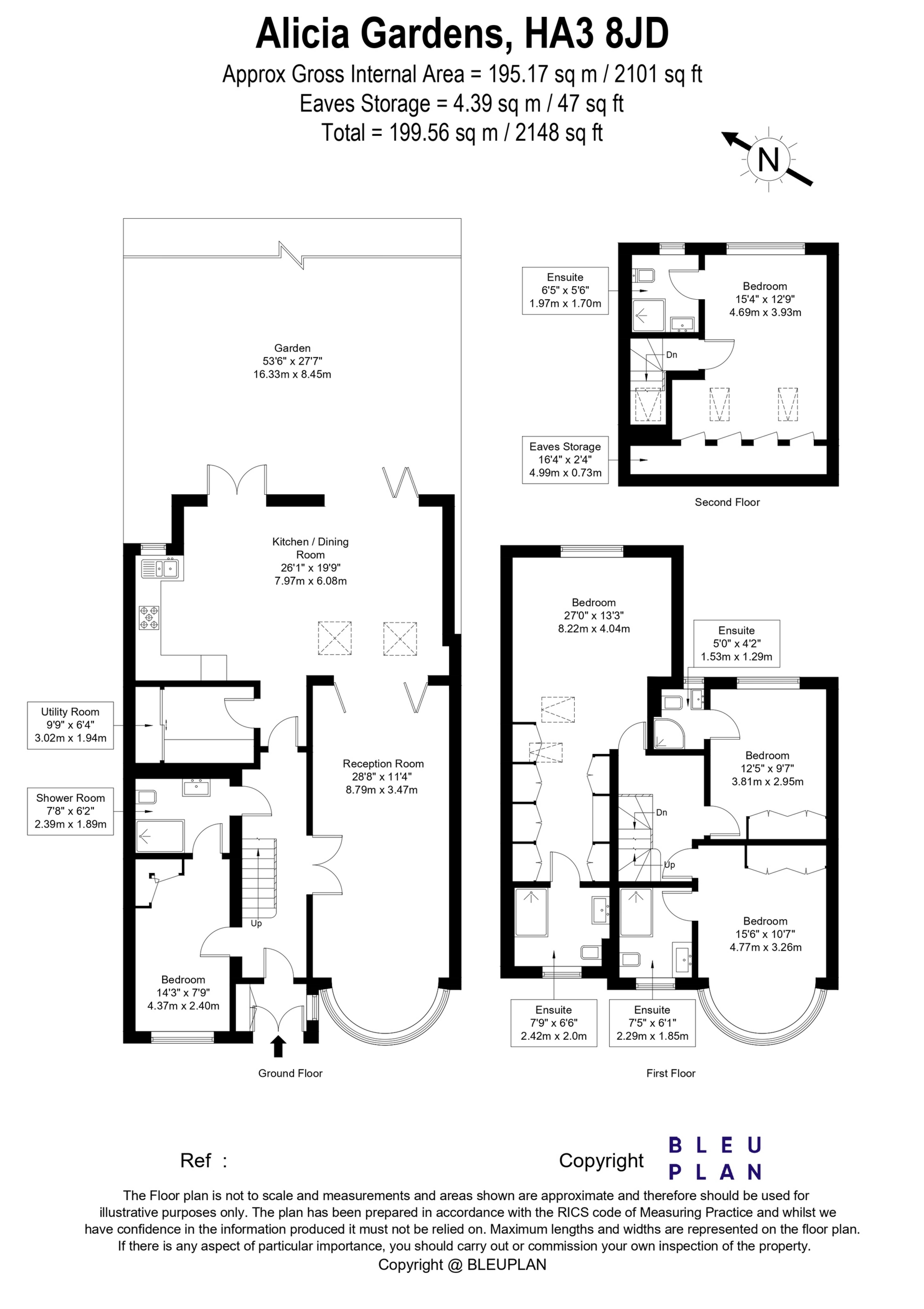 79, Alicia Gardens, Middlesex floorplan