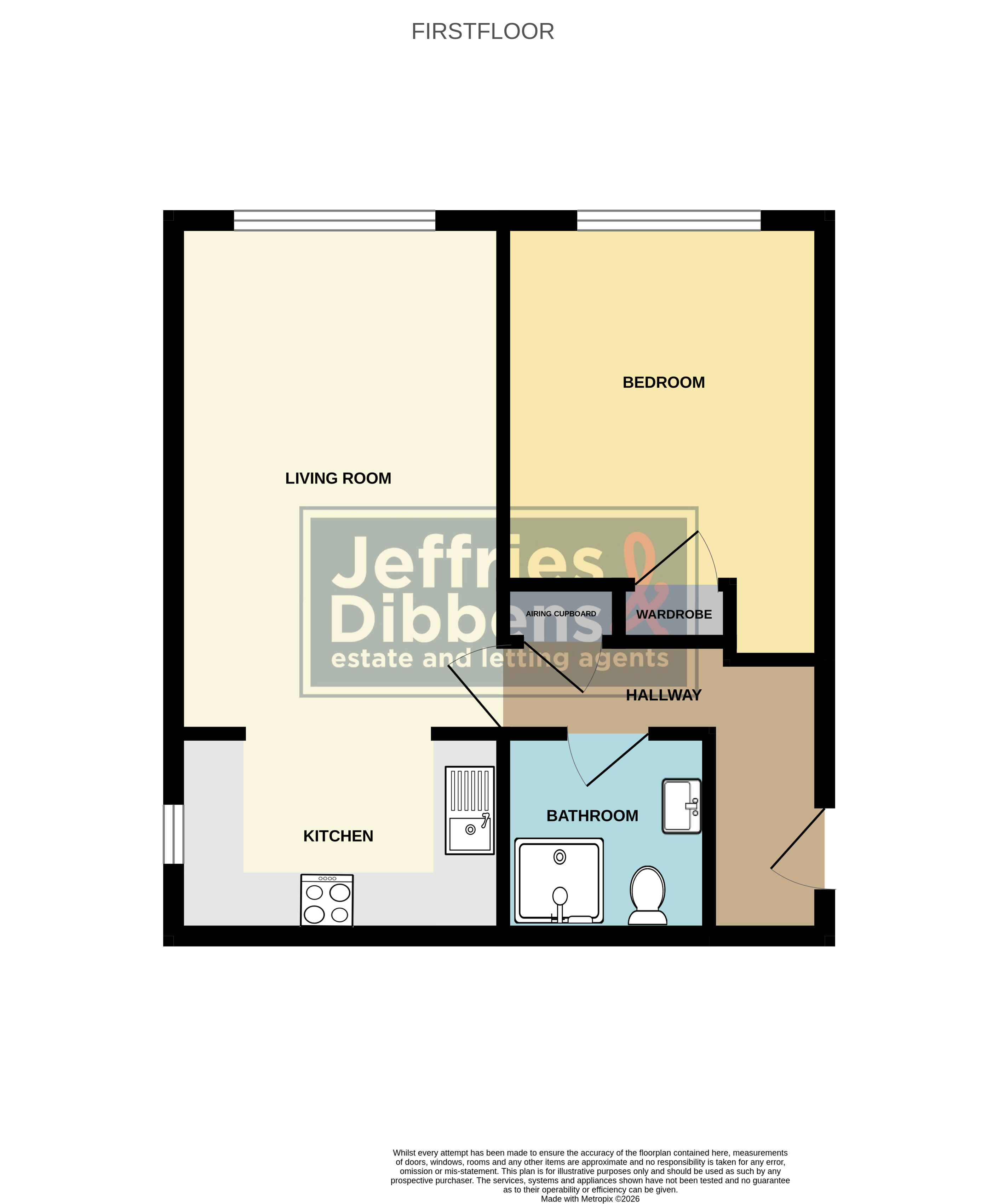 26 Grosvenor Court, Gosport Road, Fareham floorplan