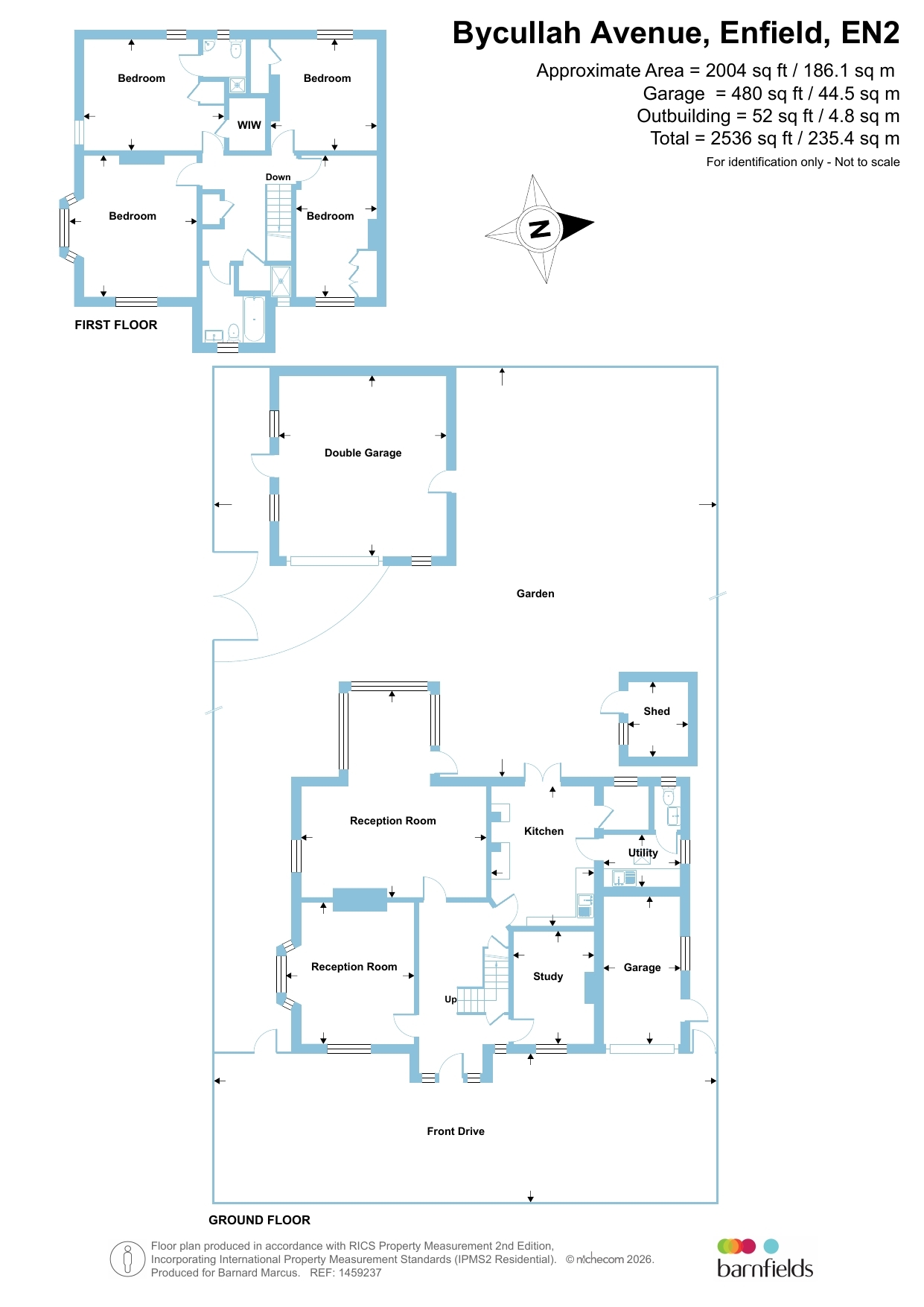 11, Bycullah Avenue, Enfield floorplan
