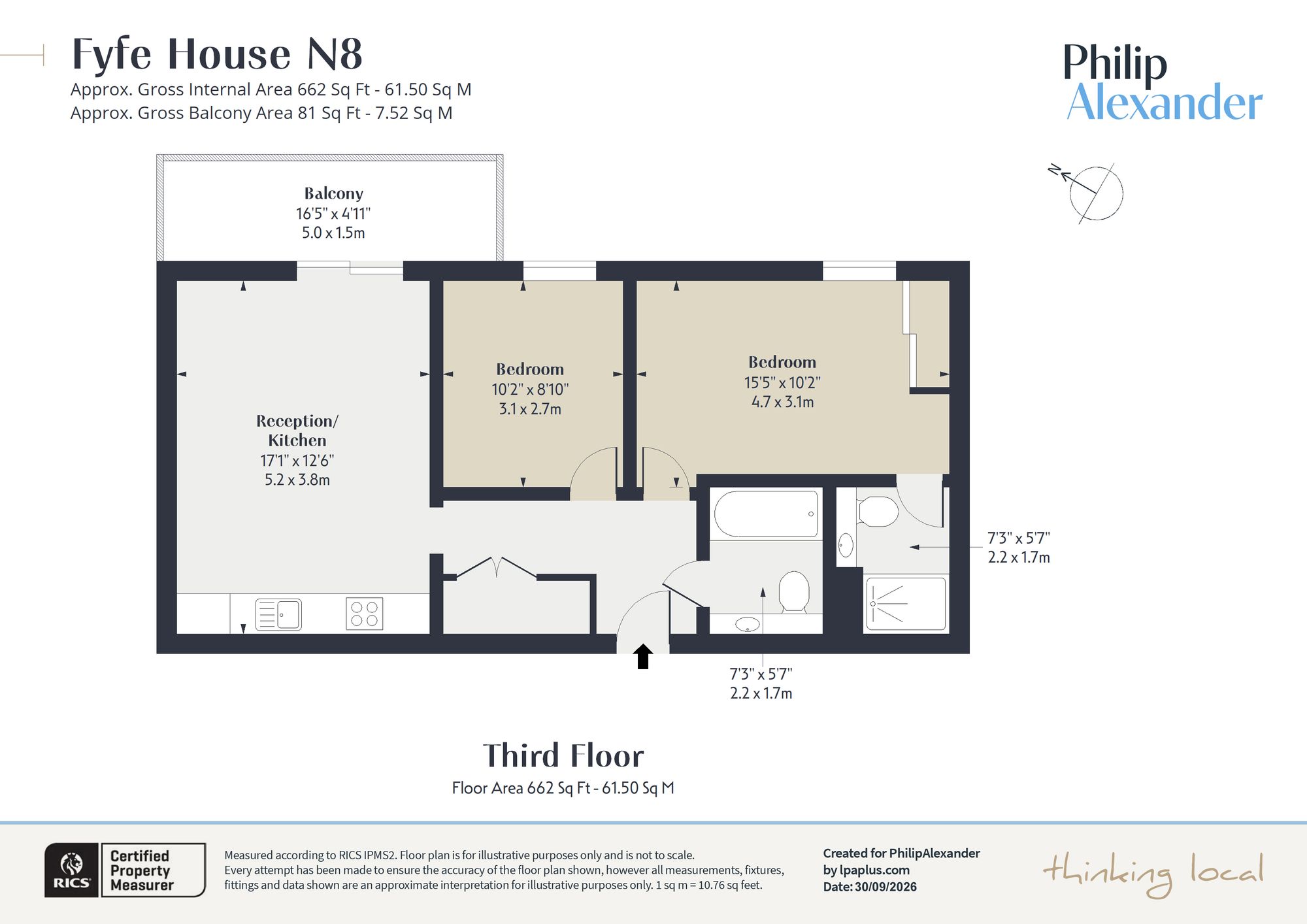 Flat 17, Fyfe House Chadwell Lane, London floorplan