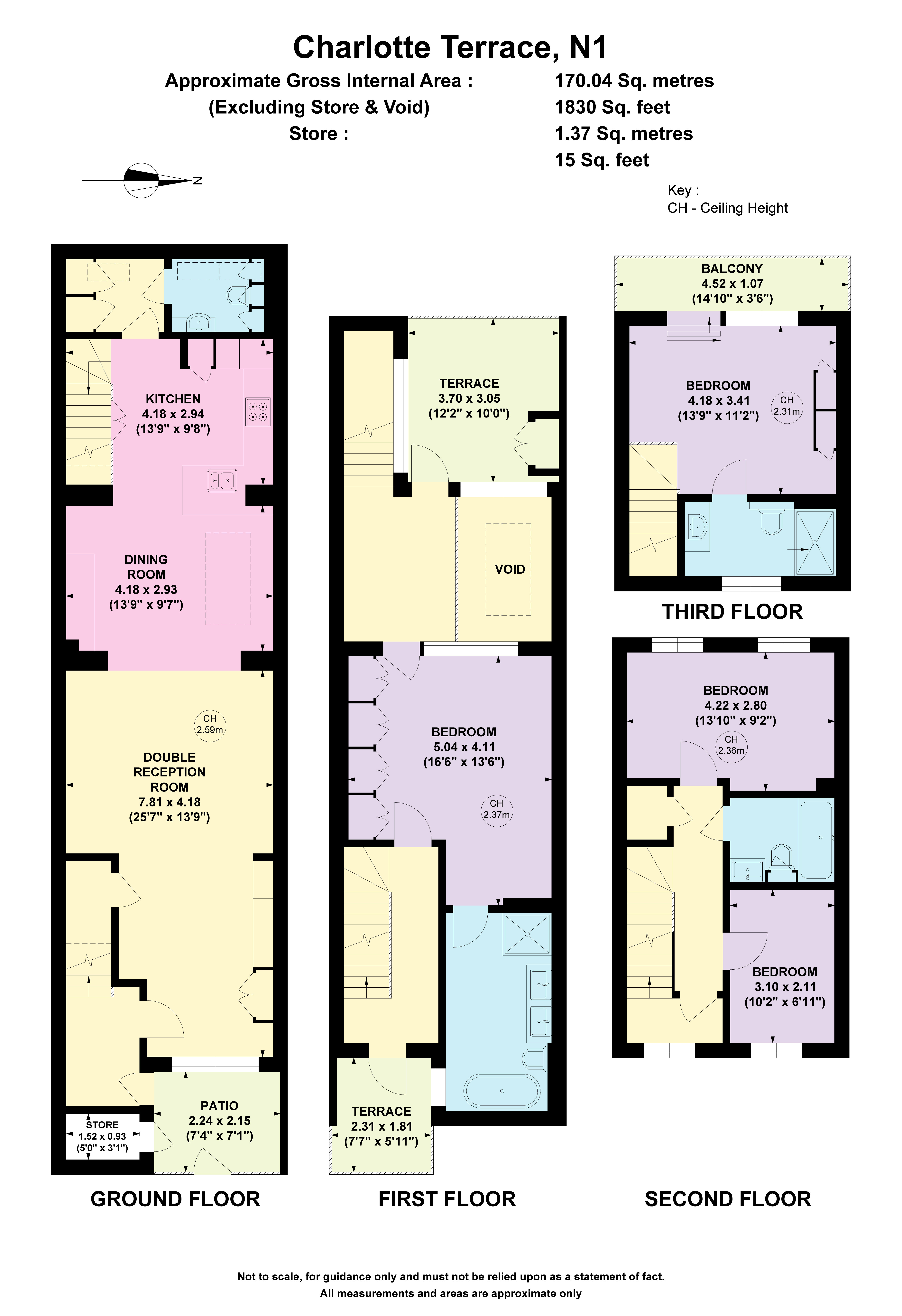 53, Charlotte Terrace, London floorplan
