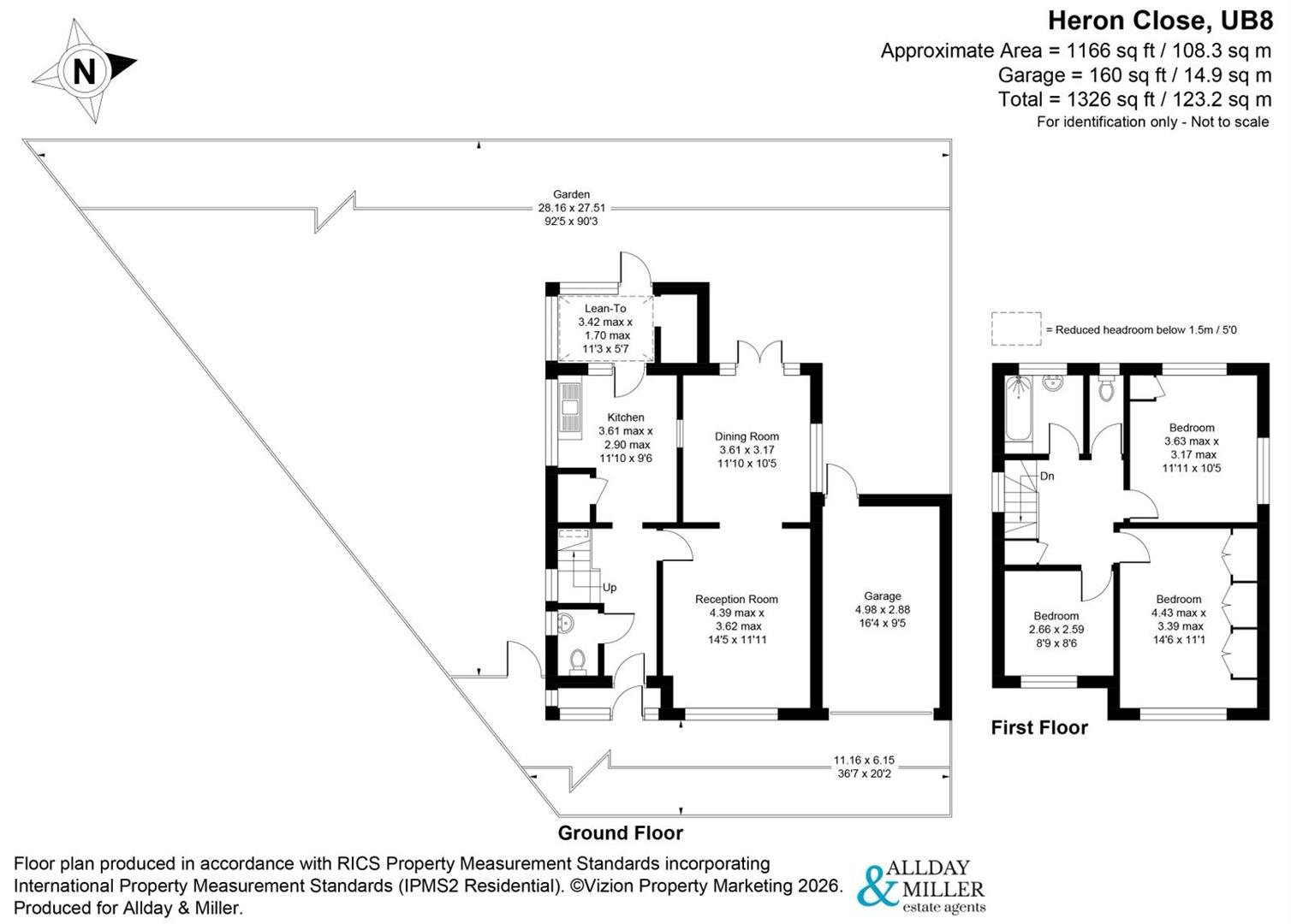 7, Heron Close, Uxbridge floorplan