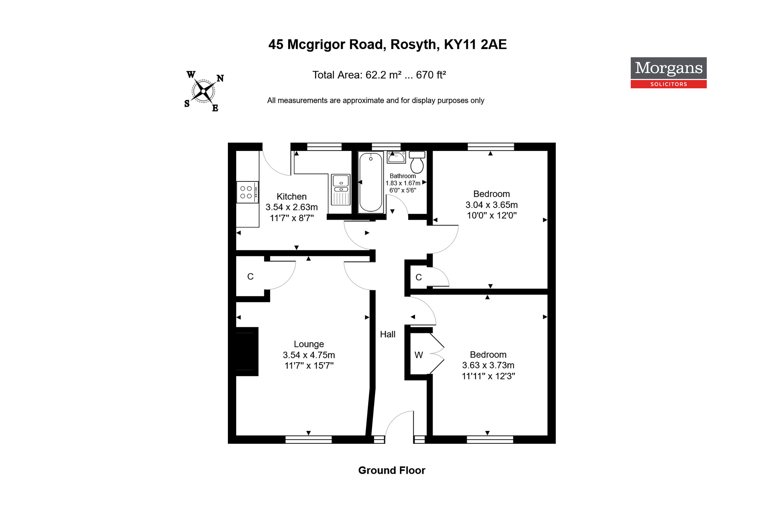 45, McGrigor Road, Rosyth floorplan
