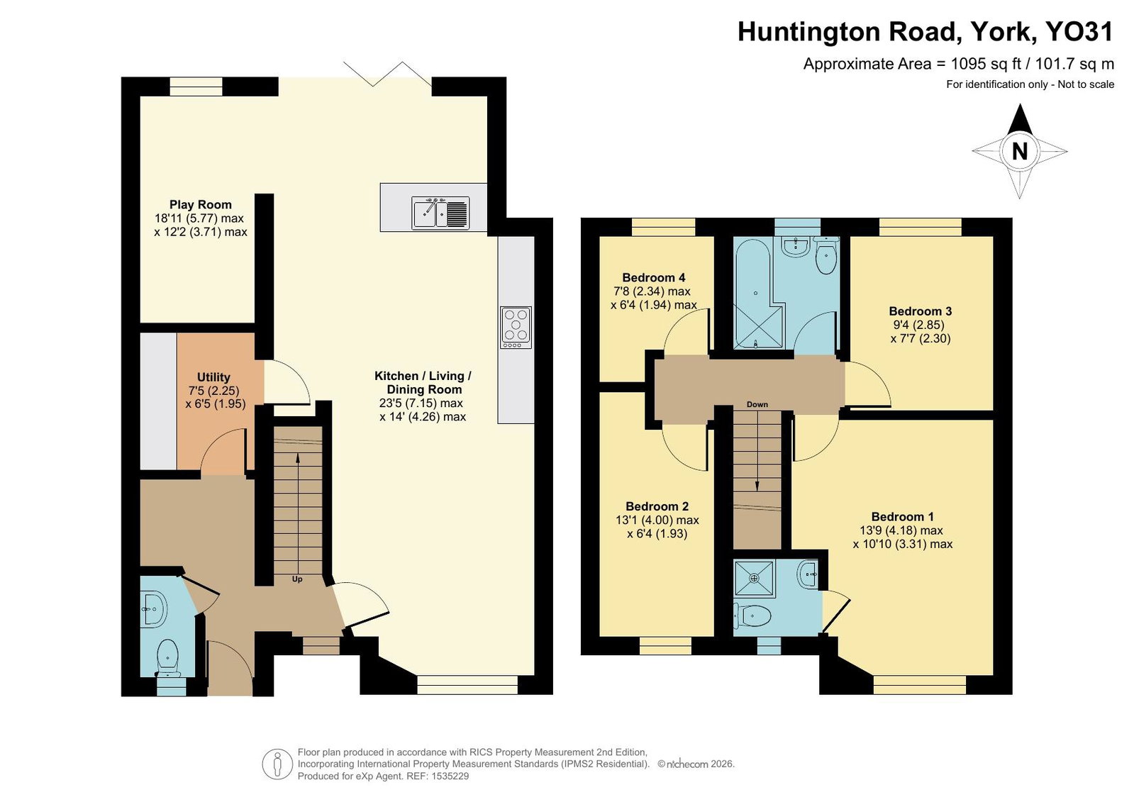 Huntington Road, York floorplan