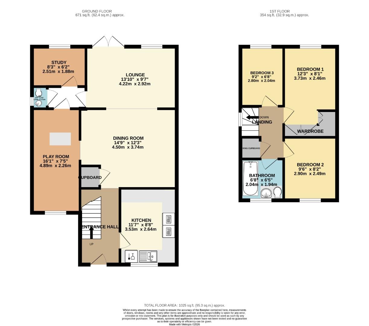 9, Paddocks Chase, Potton floorplan