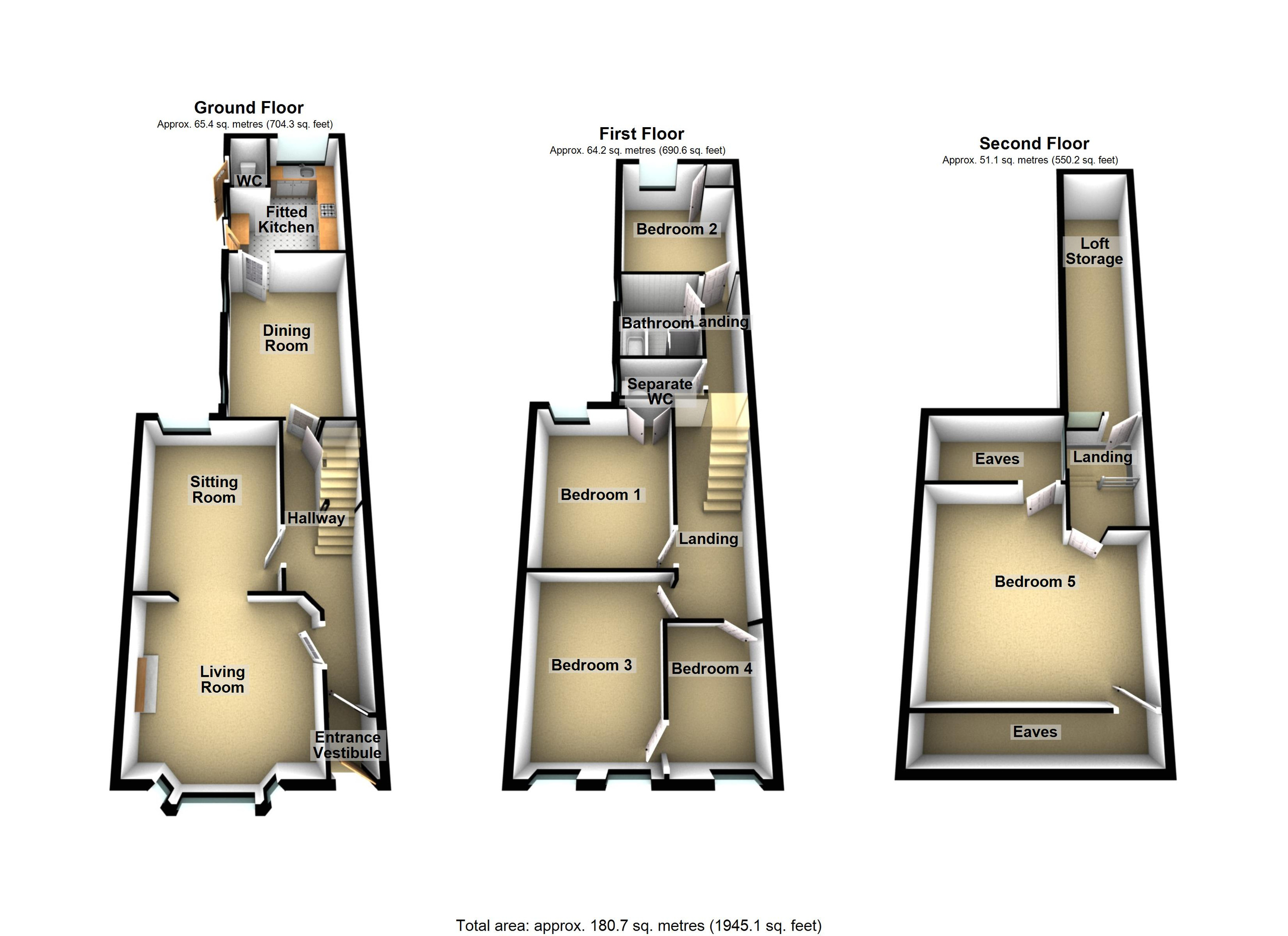 8 Park Terrace, Merthyr Tydfil floorplan