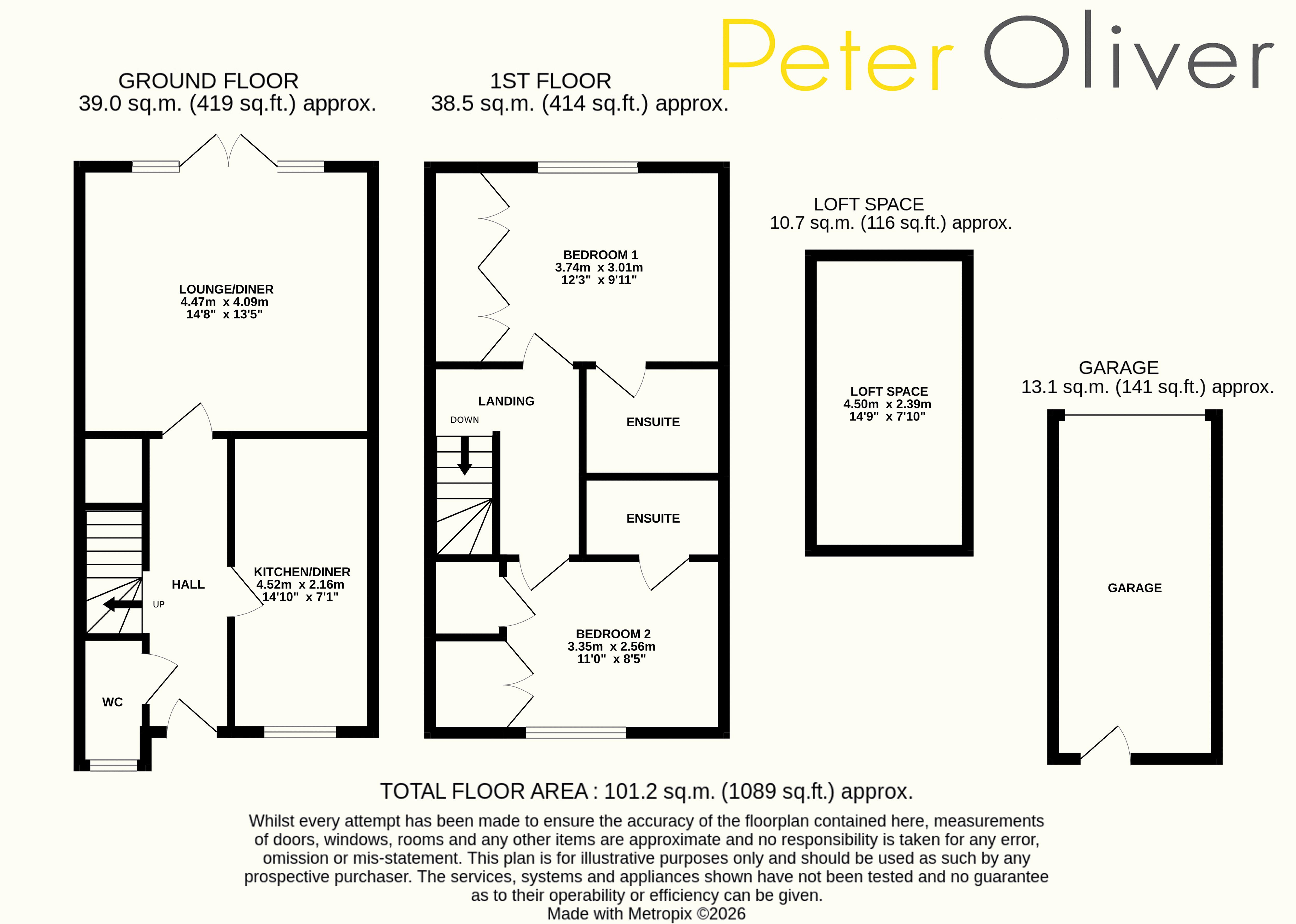 52, Nassau Drive, Crowborough floorplan