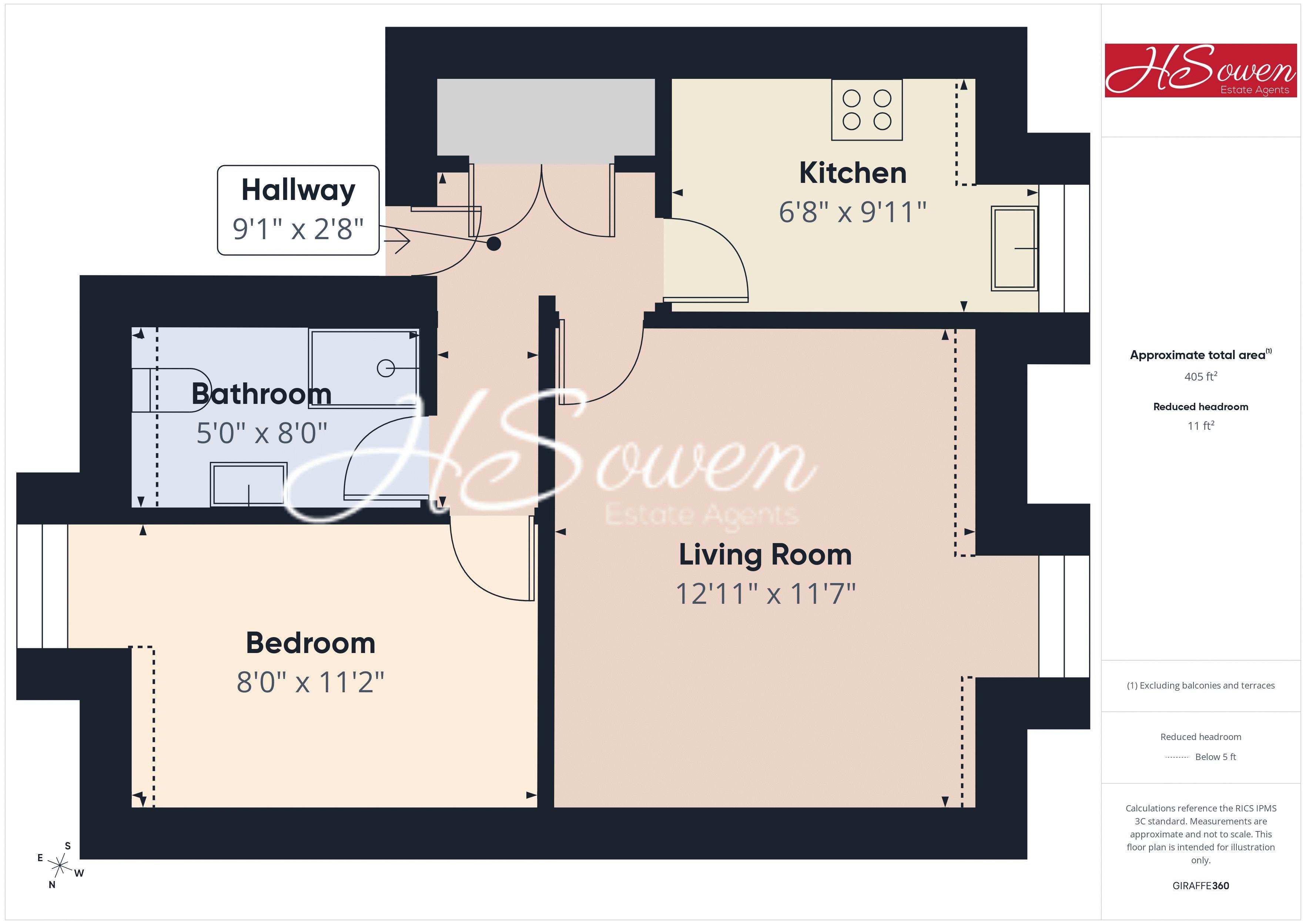 Flat 4, 8, Beacon Terrace, Torquay floorplan
