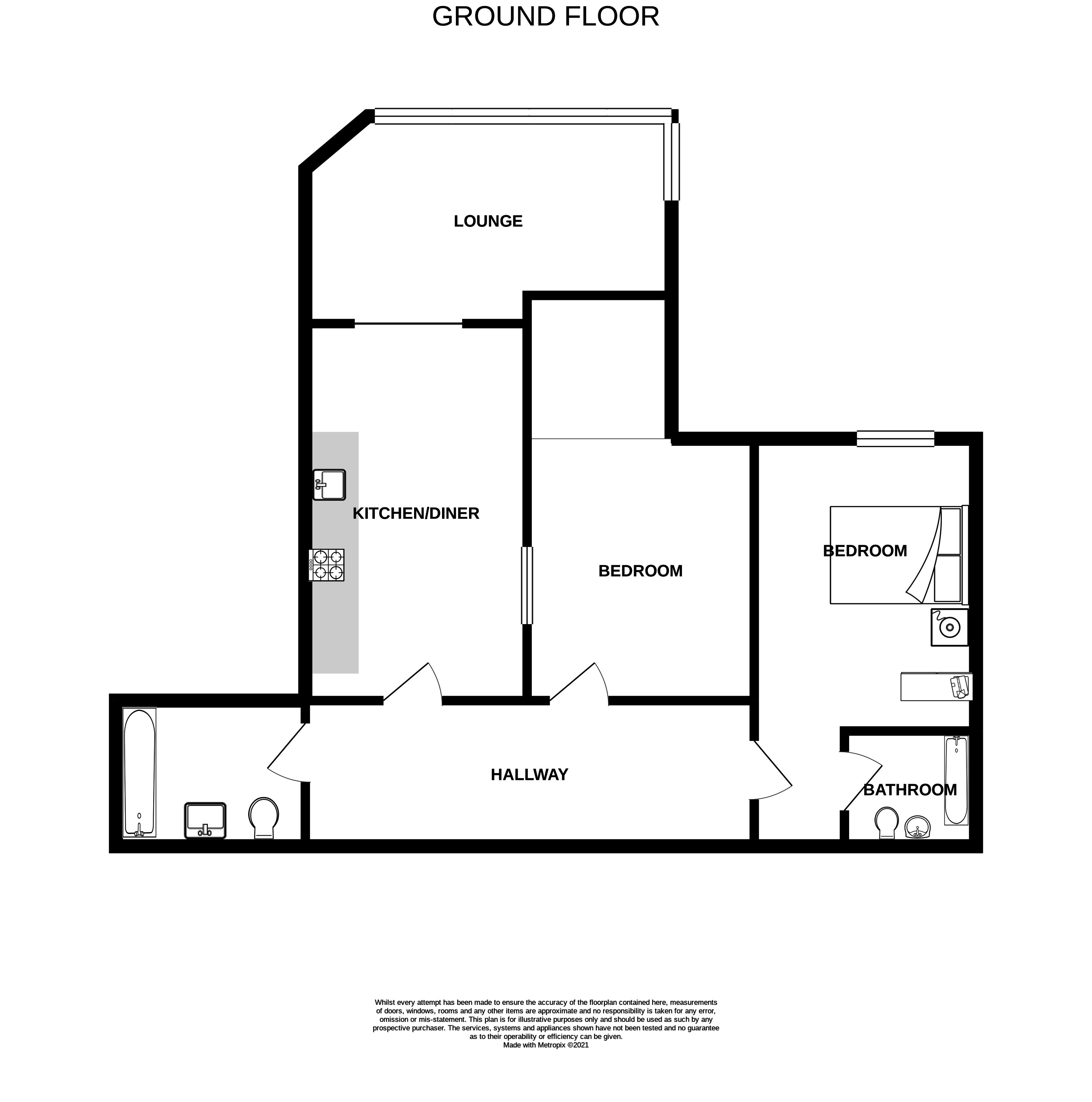 Flat 27, The Quadrant, Westlea, Swindon floorplan