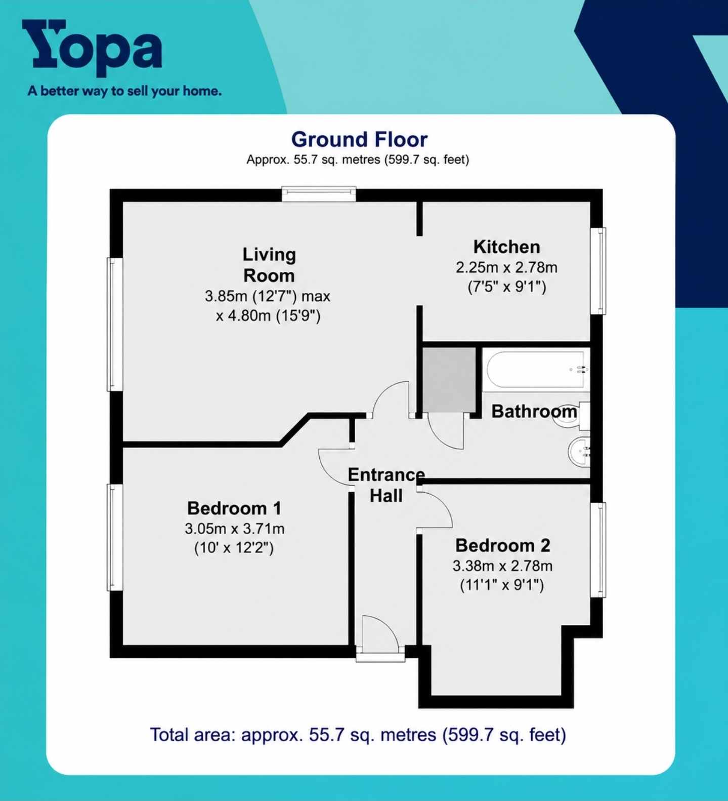 296, Austin Crescent, Plymouth floorplan