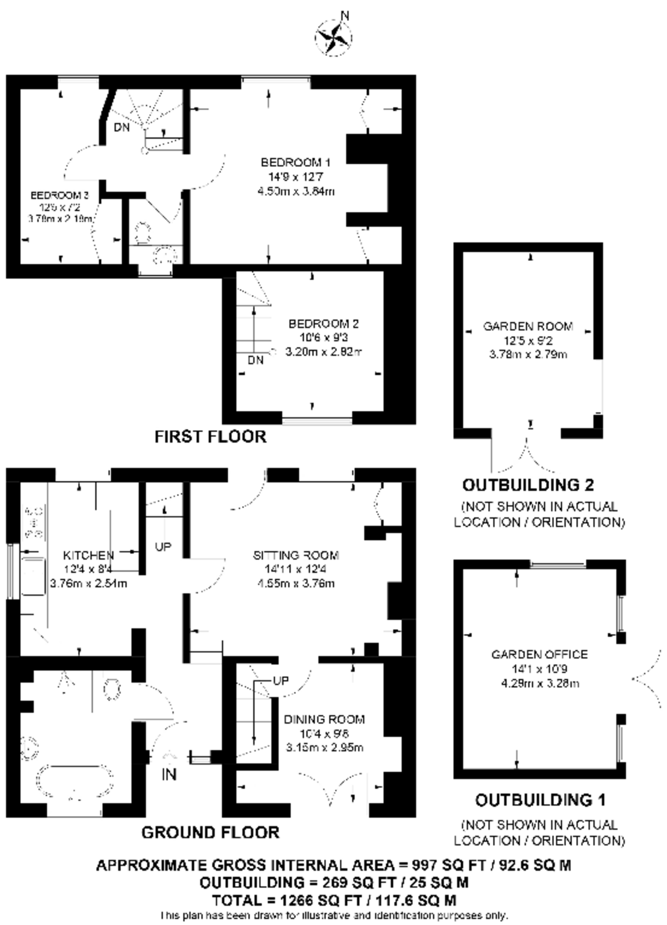Hillier Cottage, West Clandon floorplan