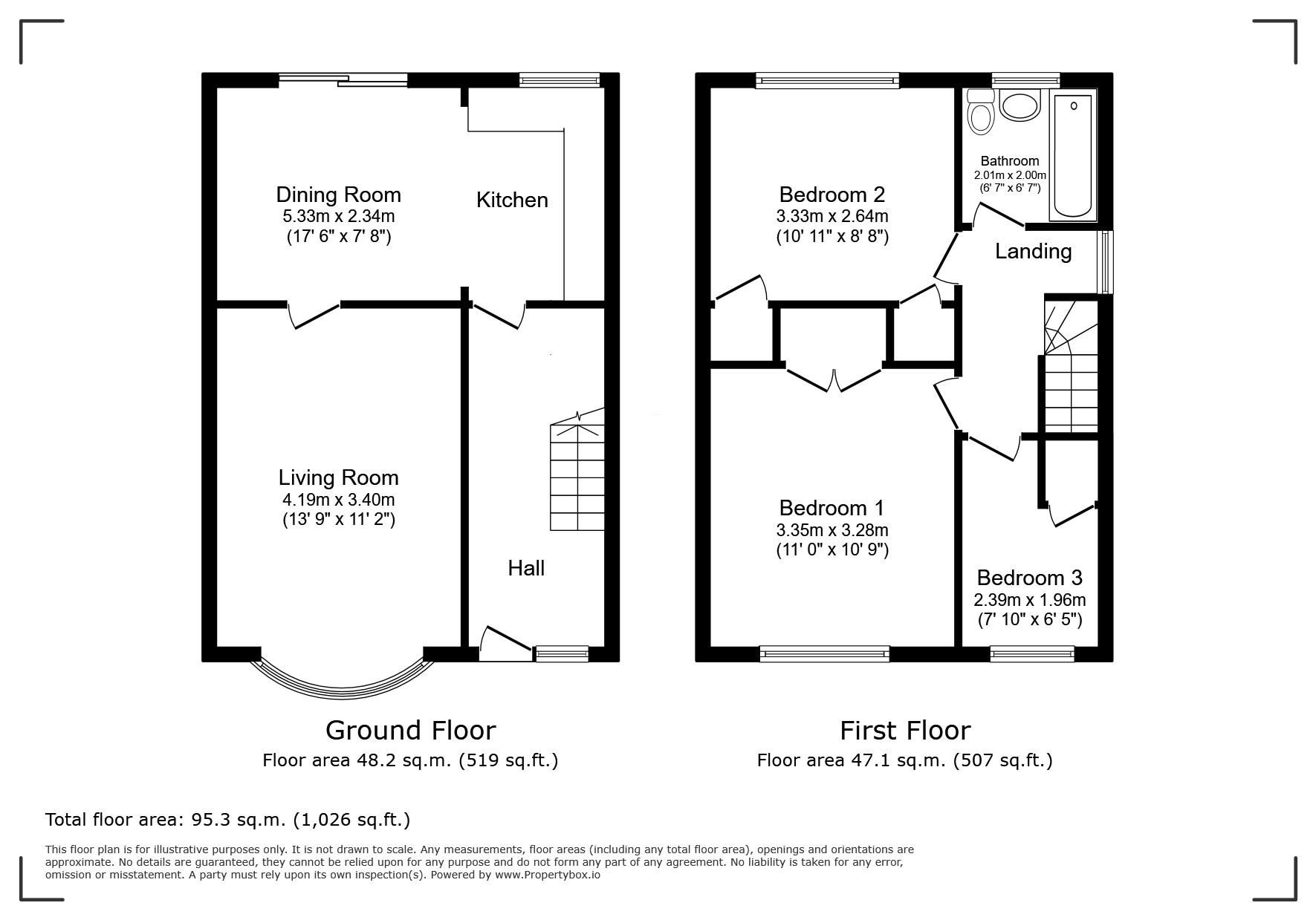 5, Avon Court, Mold floorplan