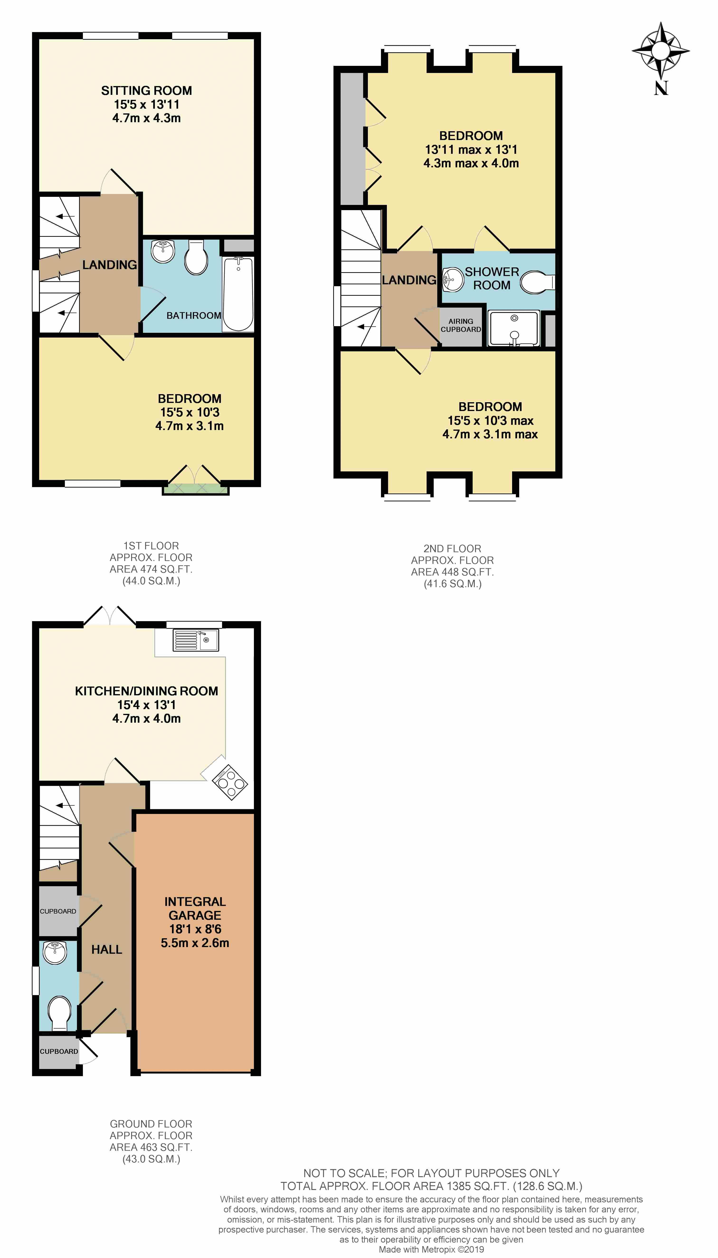 3 Bedrooms Semi-detached house for sale in Albion Way, Edenbridge TN8