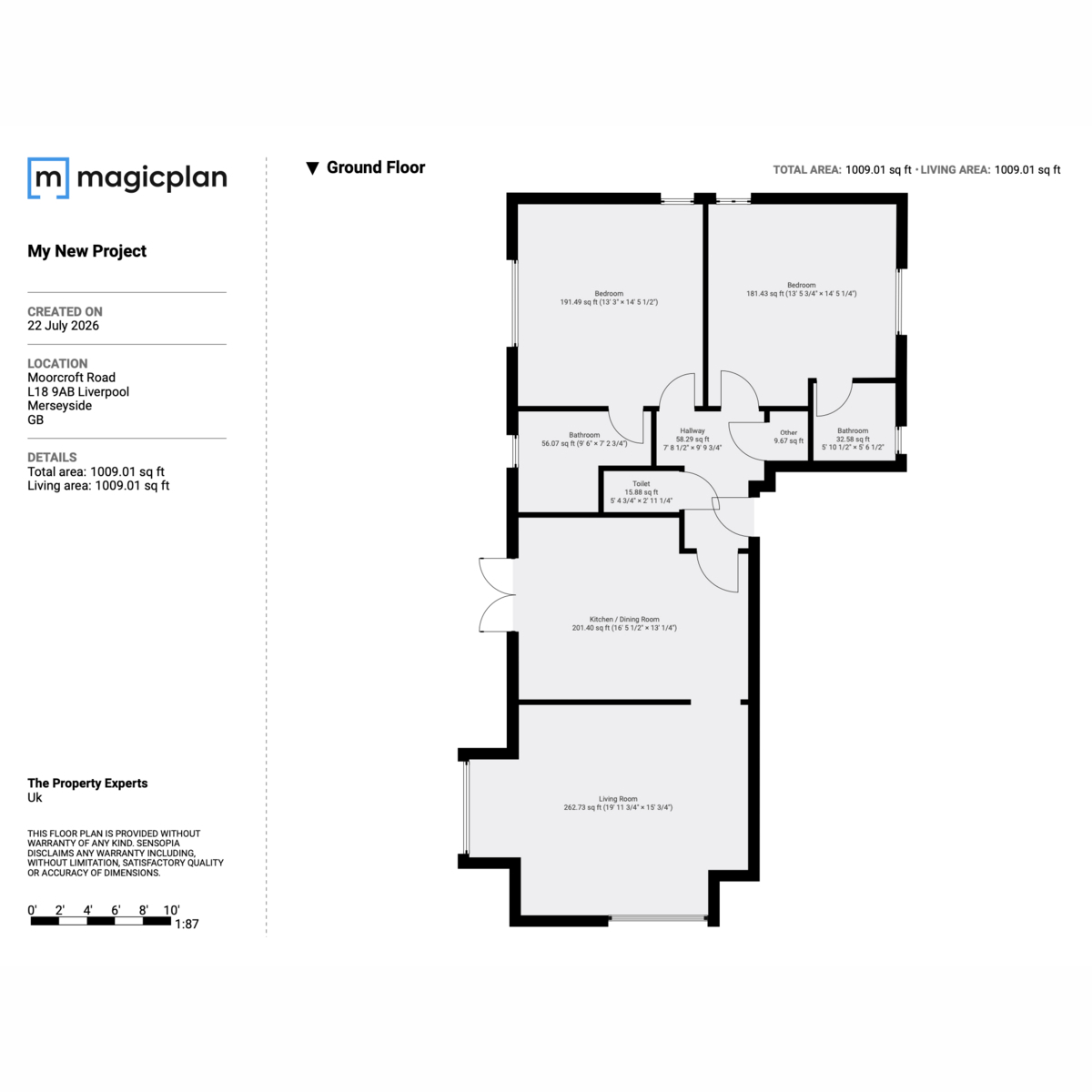 Flat 1, 46, Moorcroft Road, Liverpool floorplan