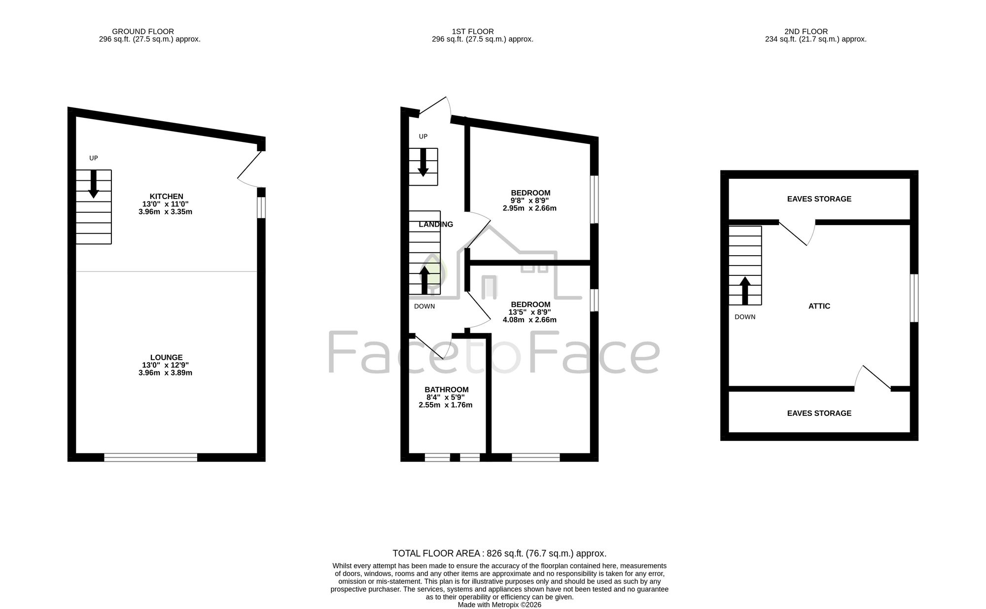 255 Halifax Road, Todmorden floorplan
